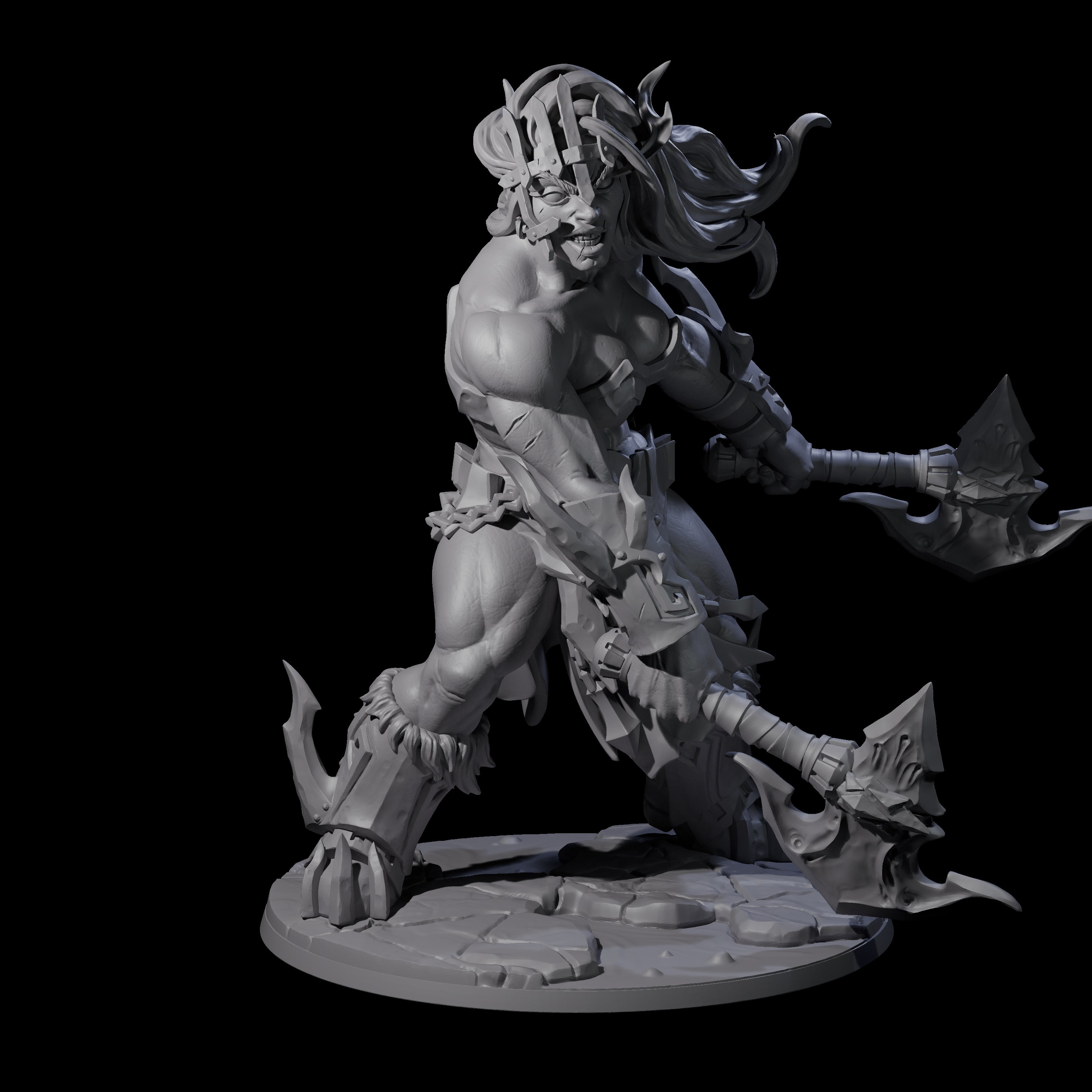 Storming Battle Frost Giant Miniature for Dungeons and Dragons, Pathfinder or other TTRPGs