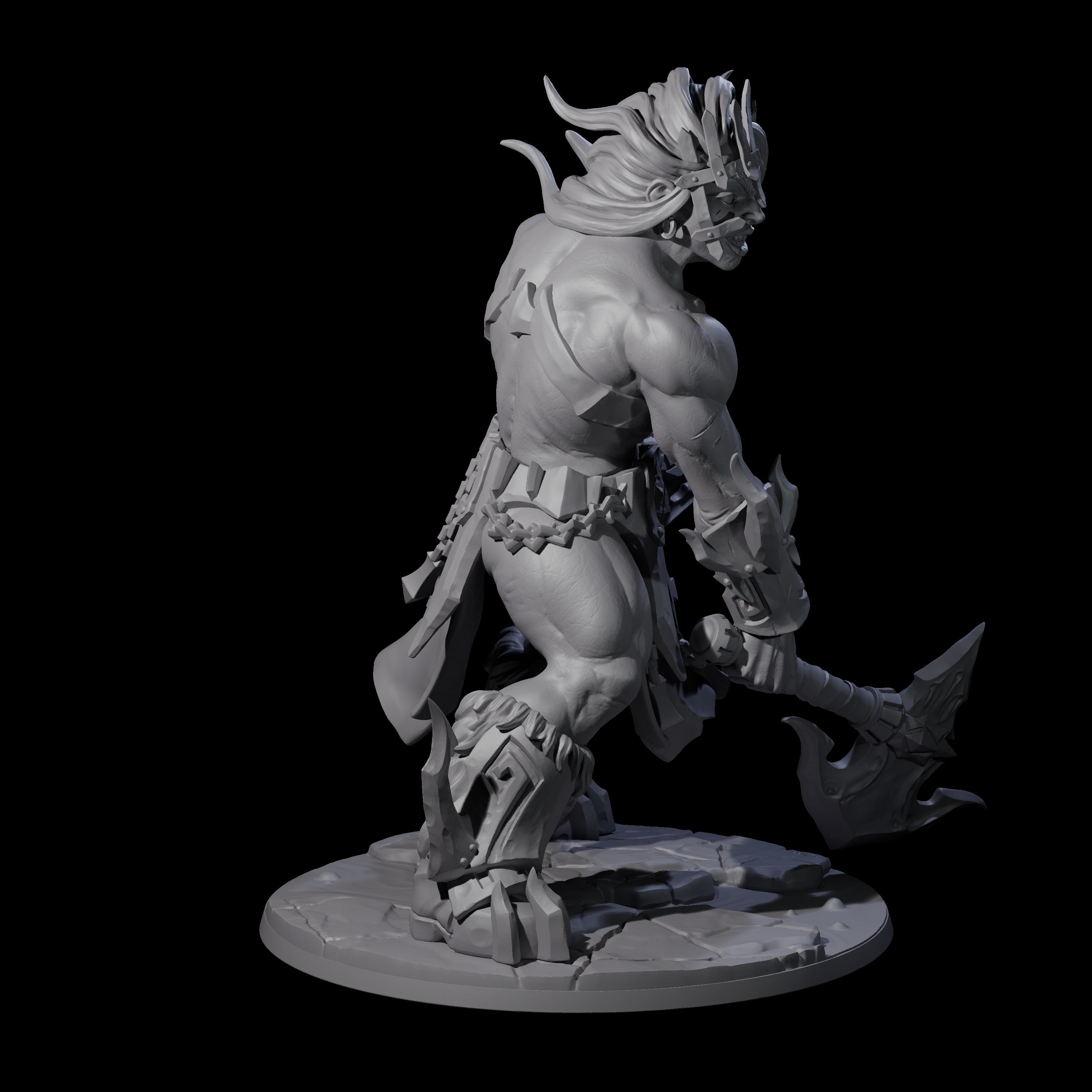Storming Battle Frost Giant Miniature for Dungeons and Dragons, Pathfinder or other TTRPGs