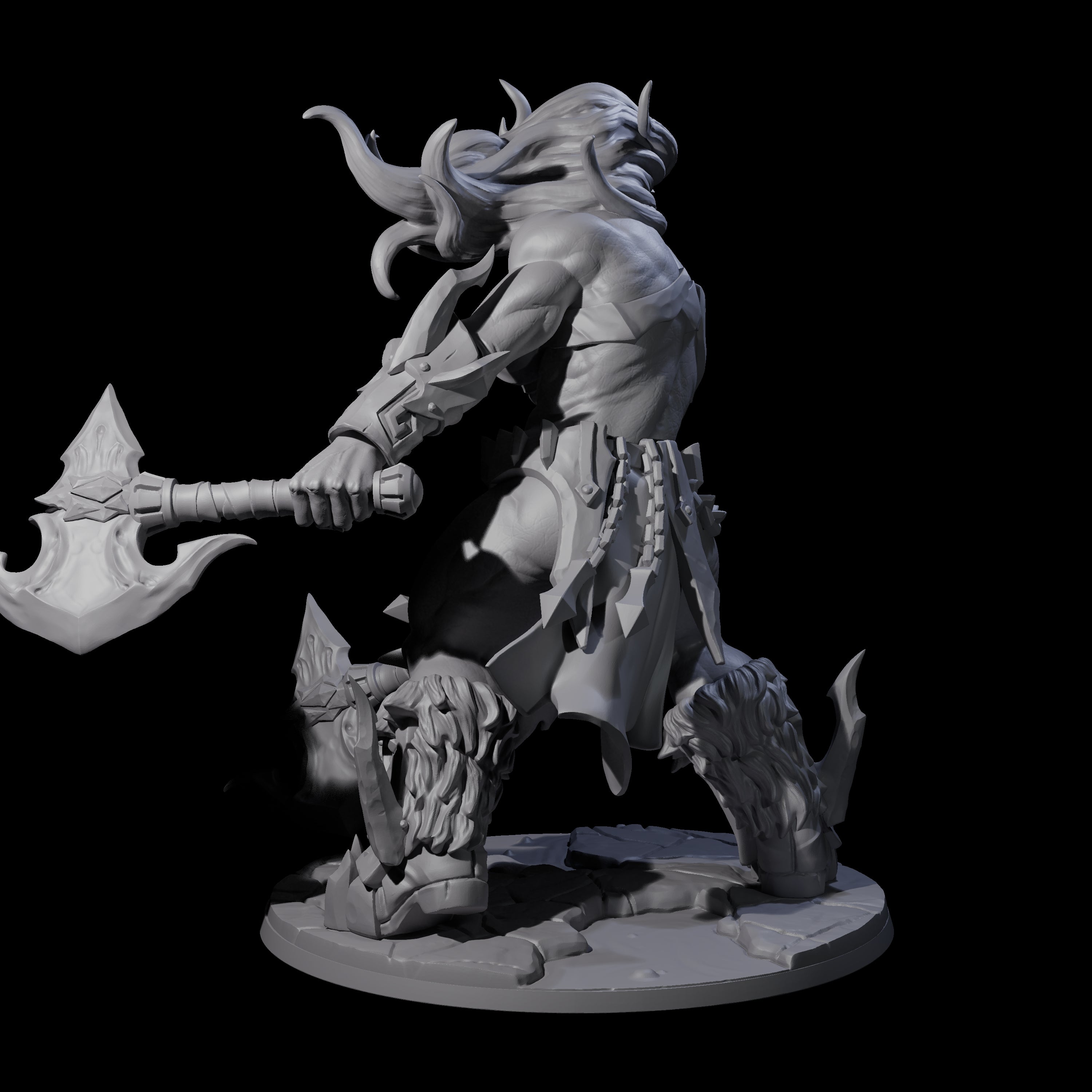 Storming Battle Frost Giant Miniature for Dungeons and Dragons, Pathfinder or other TTRPGs