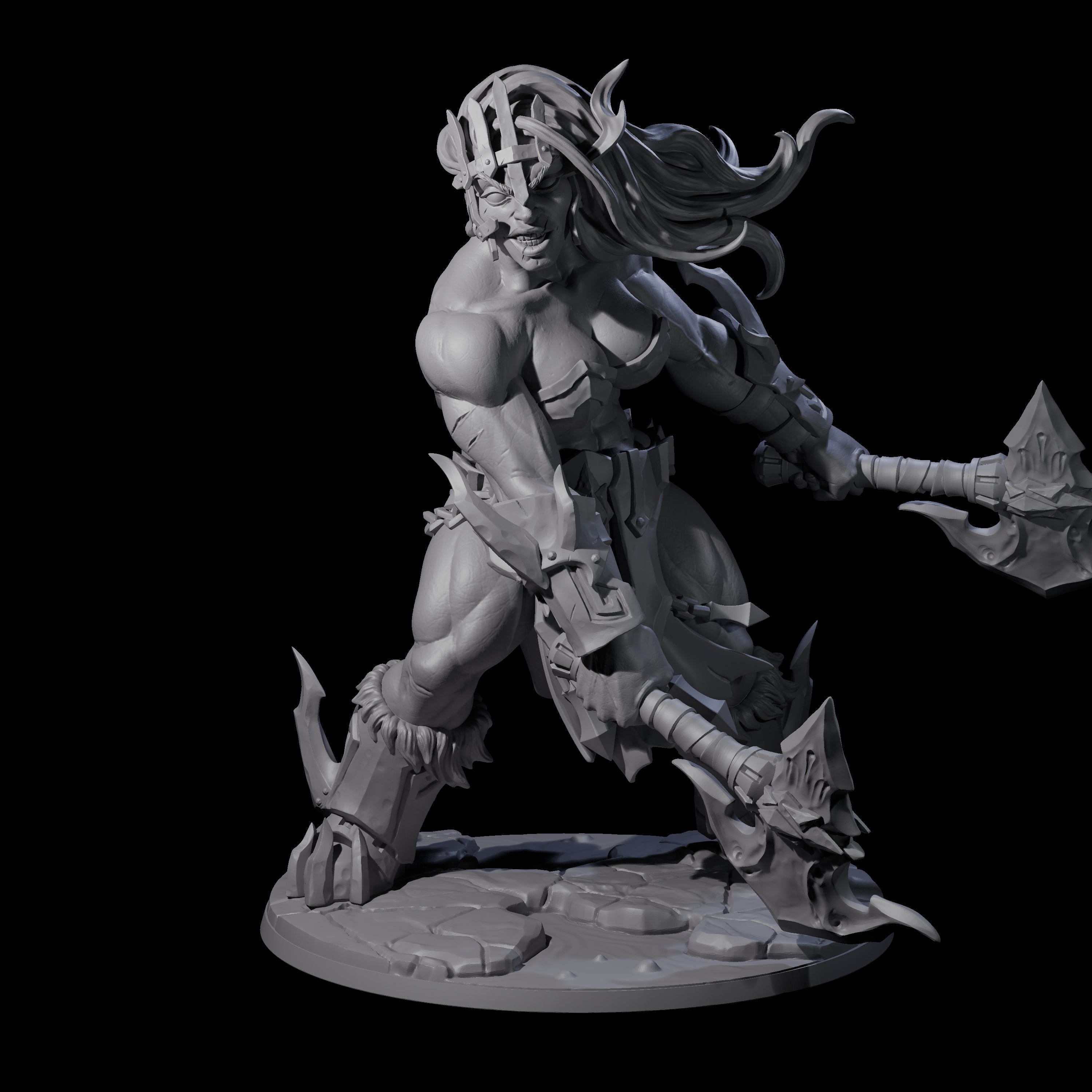Storming Battle Frost Giant Miniature for Dungeons and Dragons, Pathfinder or other TTRPGs