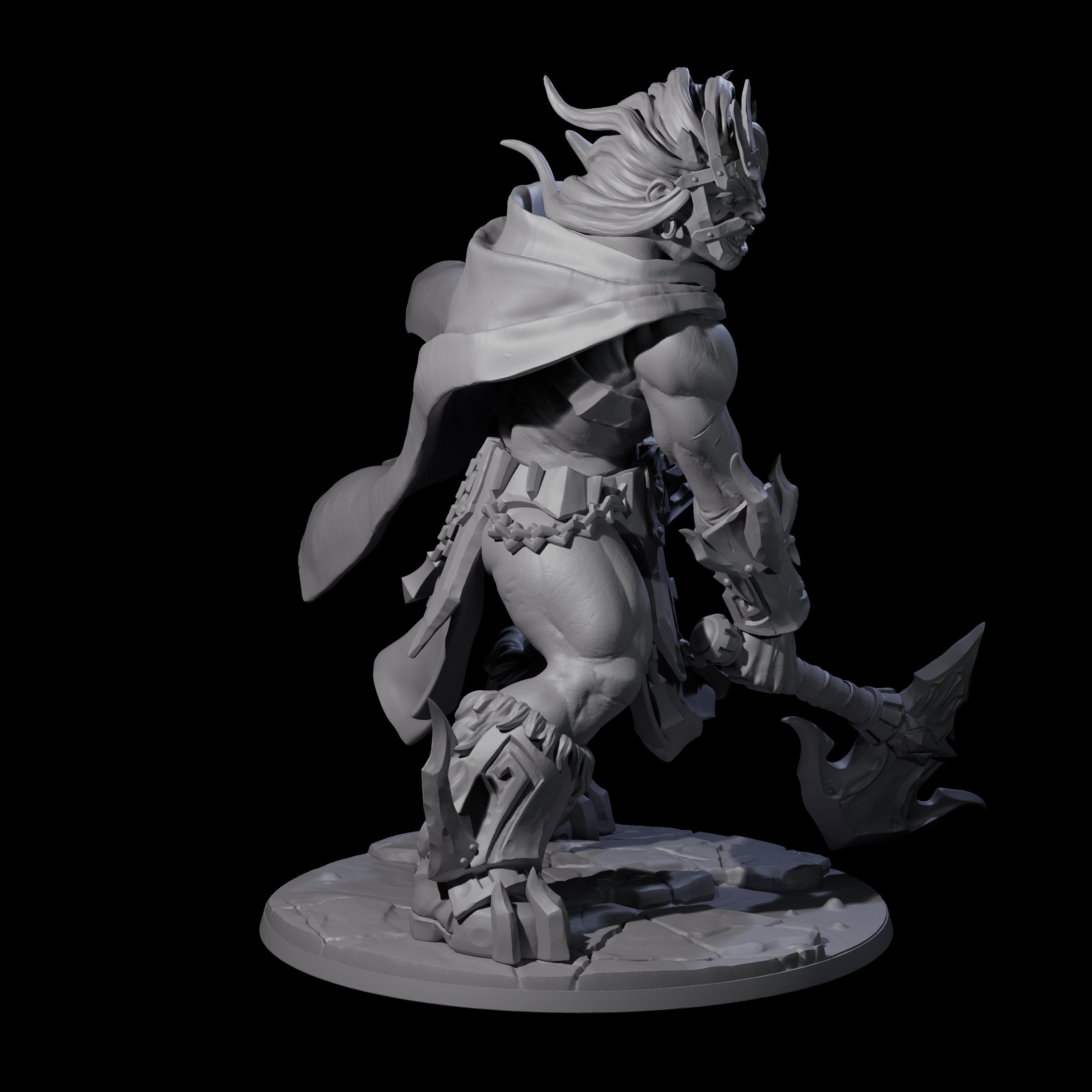 Storming Battle Frost Giant Miniature for Dungeons and Dragons, Pathfinder or other TTRPGs
