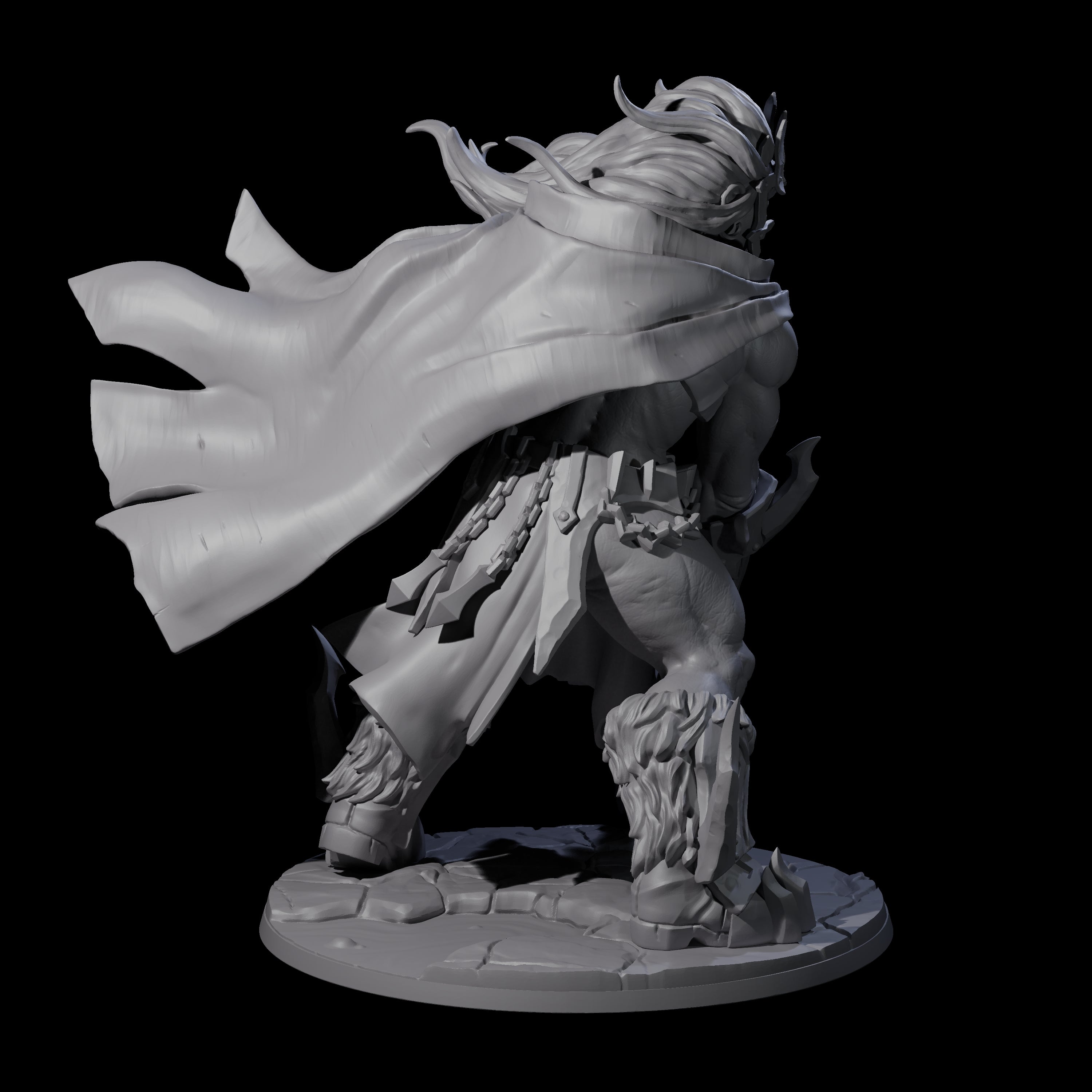 Storming Battle Frost Giant Miniature for Dungeons and Dragons, Pathfinder or other TTRPGs
