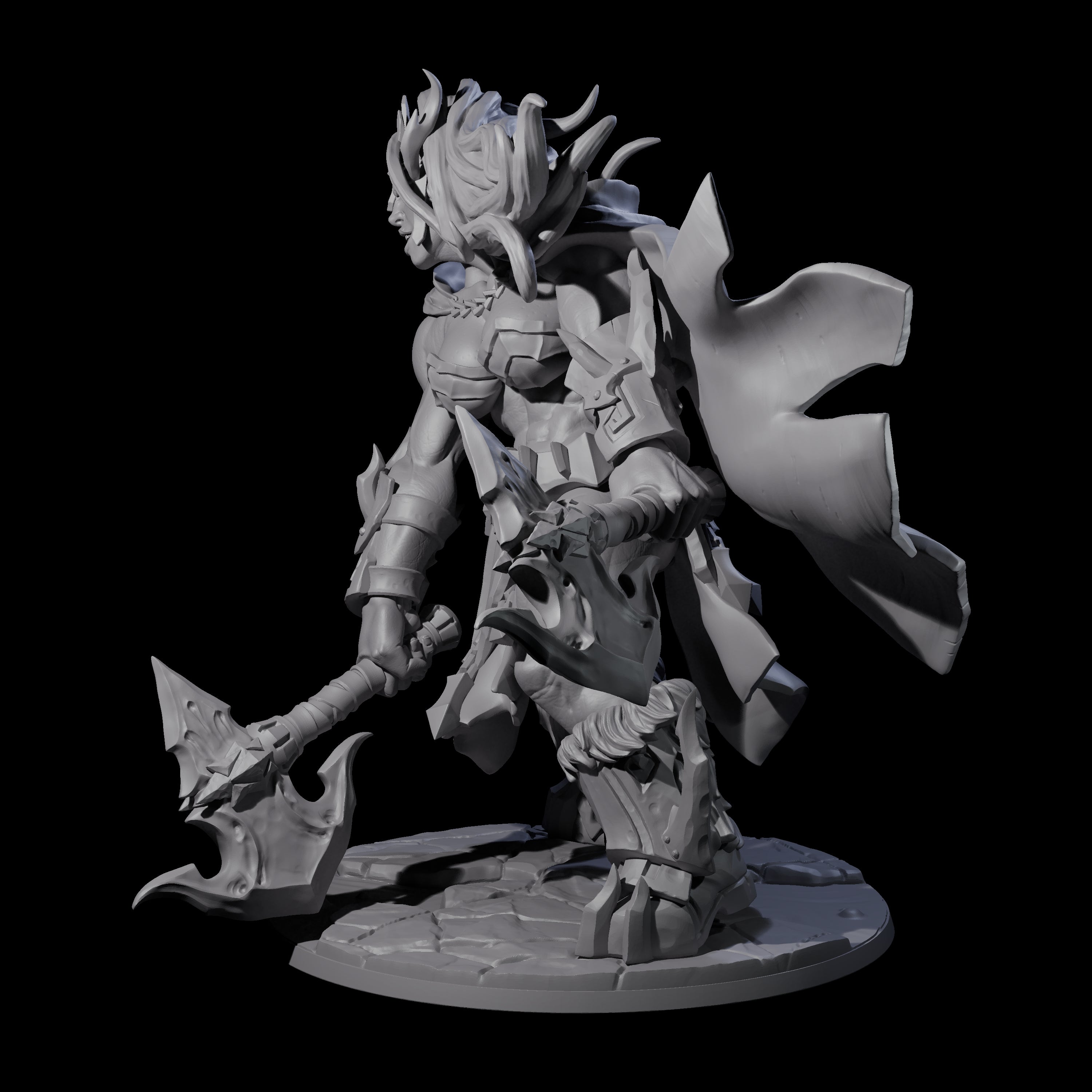Storming Battle Frost Giant Miniature for Dungeons and Dragons, Pathfinder or other TTRPGs