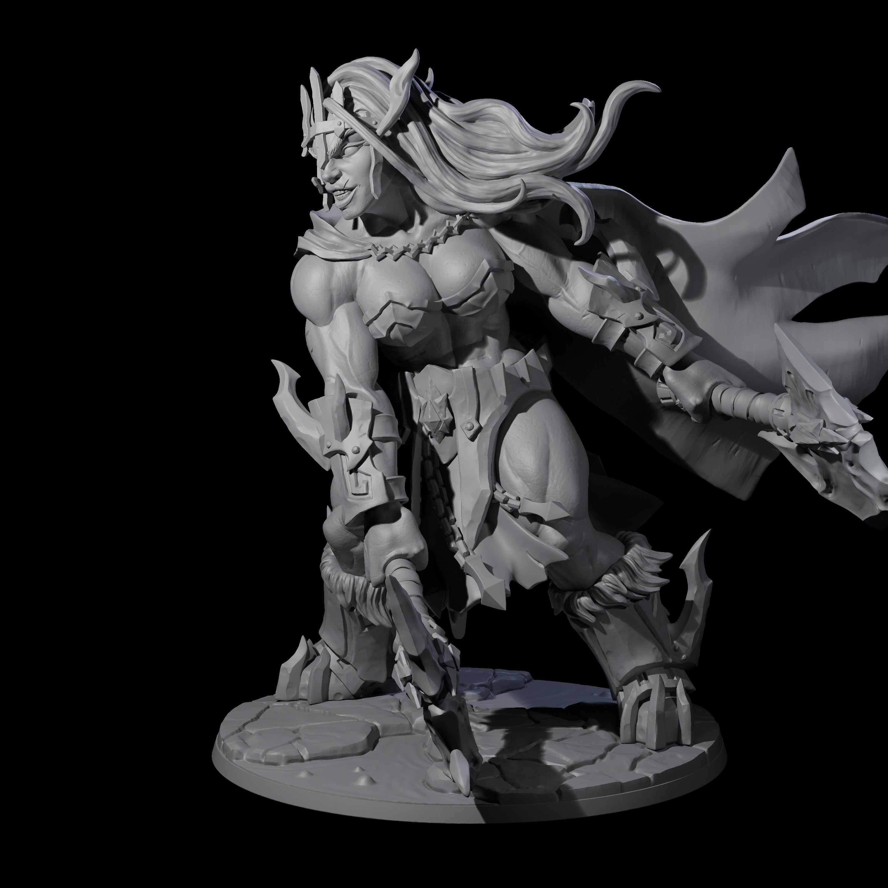 Storming Battle Frost Giant Miniature for Dungeons and Dragons, Pathfinder or other TTRPGs