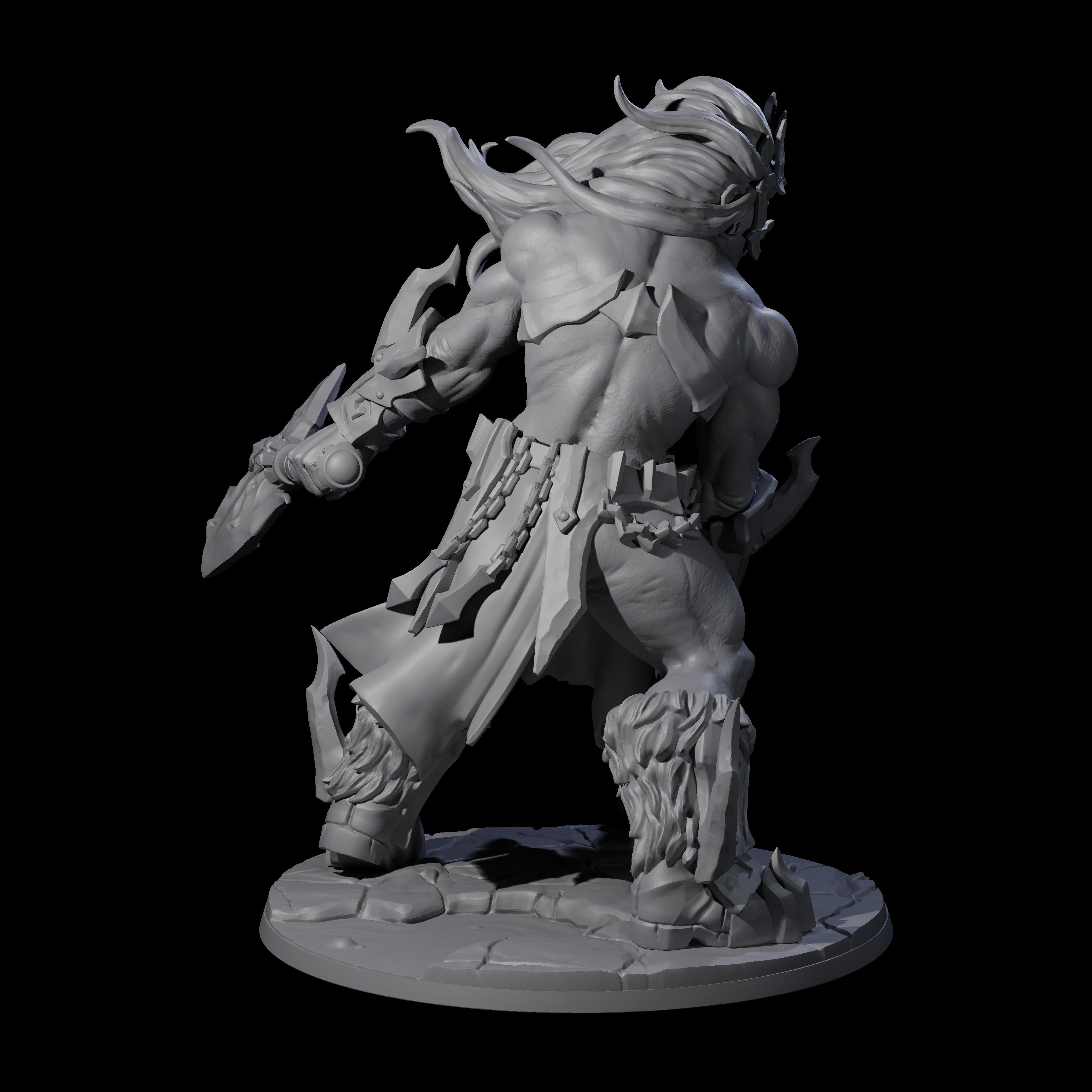 Storming Battle Frost Giant Miniature for Dungeons and Dragons, Pathfinder or other TTRPGs