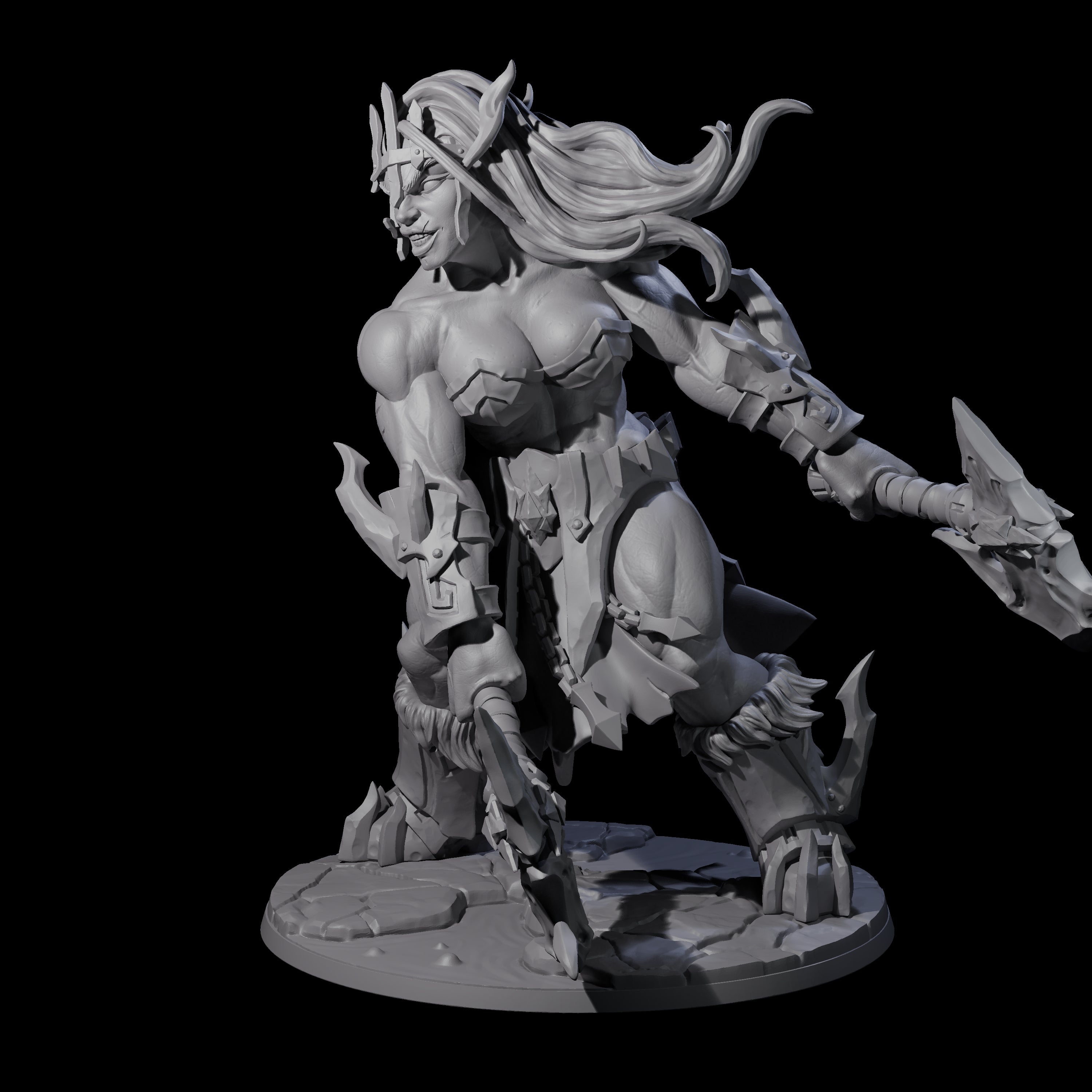 Storming Battle Frost Giant Miniature for Dungeons and Dragons, Pathfinder or other TTRPGs
