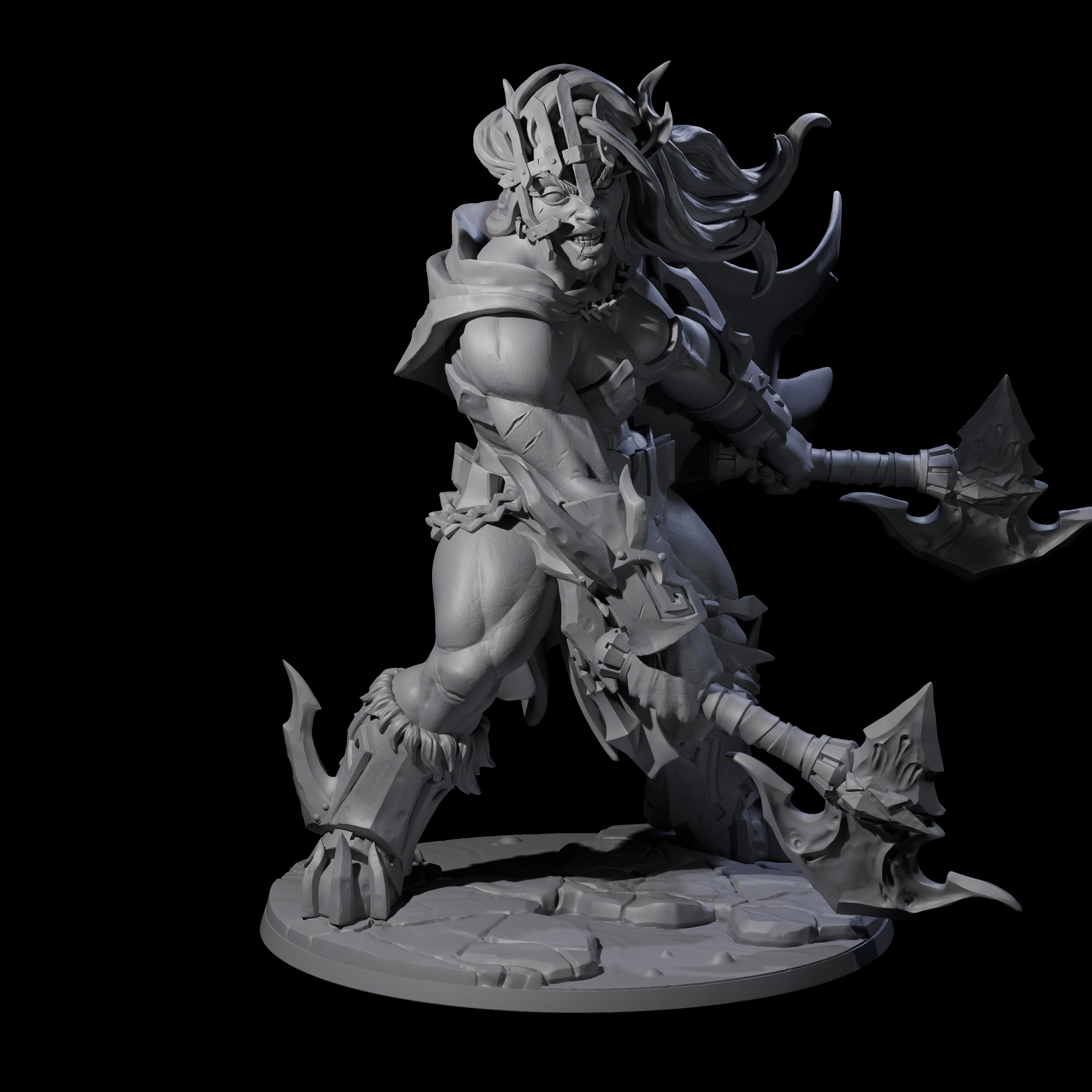 Storming Battle Frost Giant Miniature for Dungeons and Dragons, Pathfinder or other TTRPGs