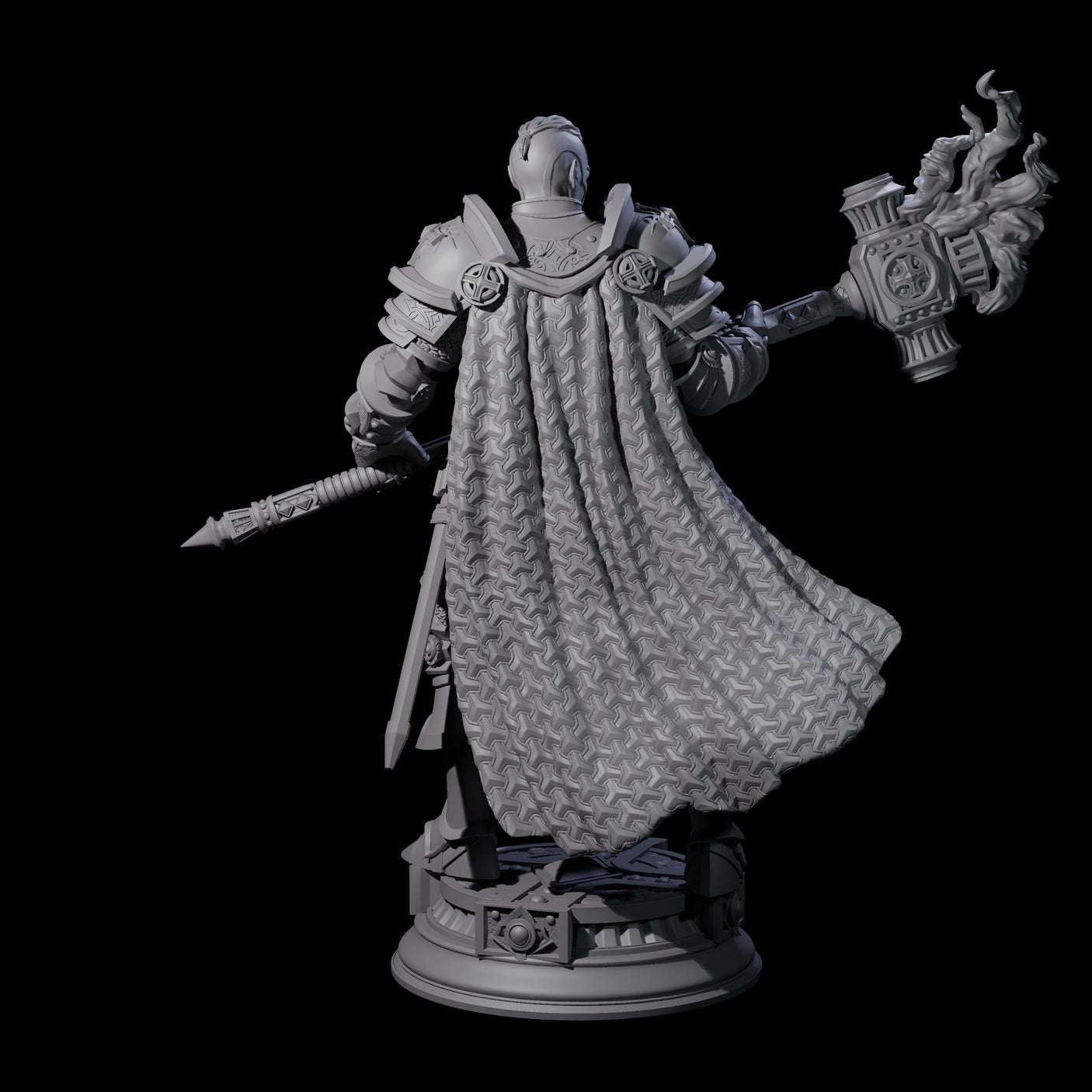 Stormswept Elf Paladin Miniature for Dungeons and Dragons, Pathfinder or other TTRPGs