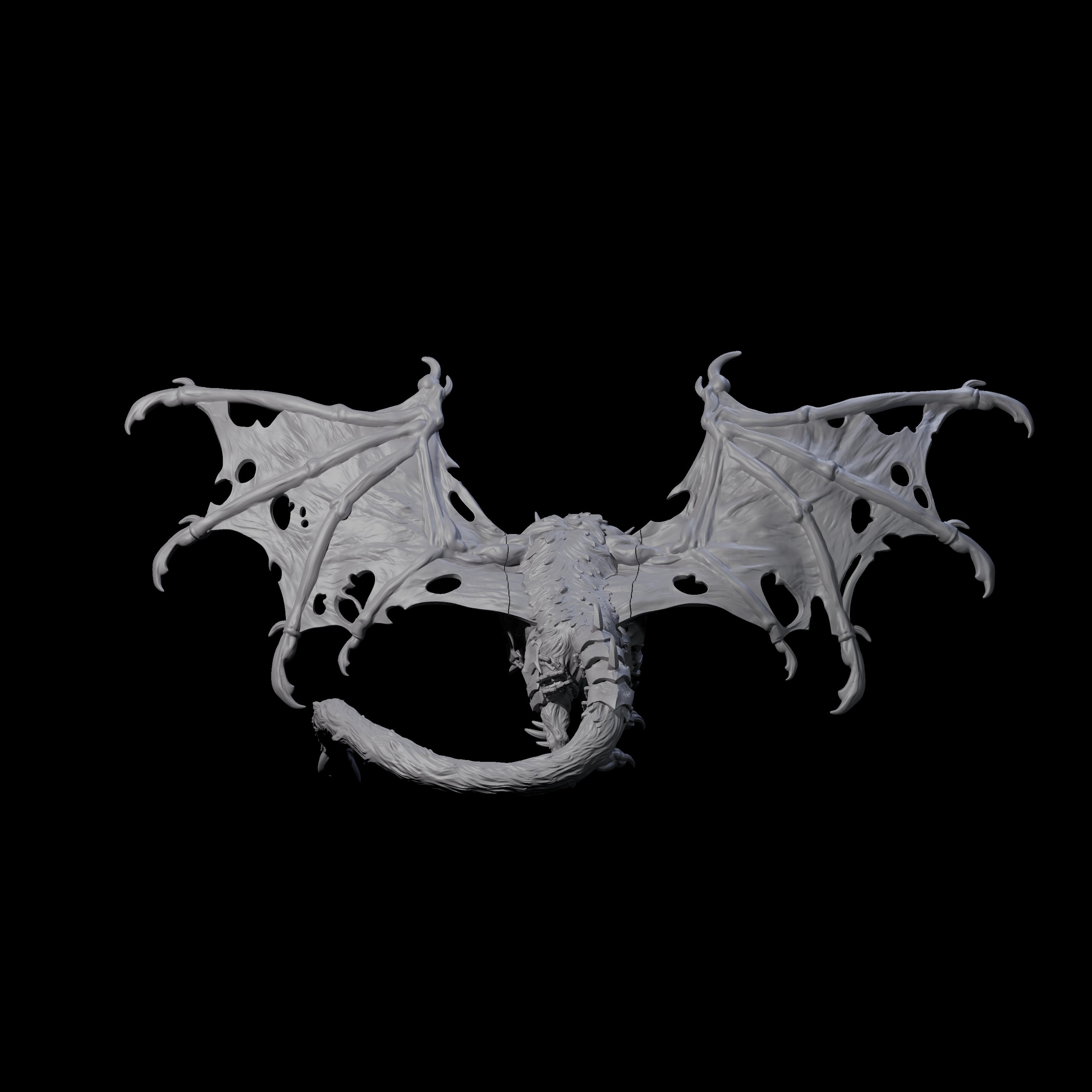 Stretching Dark Manticore A Miniature for Dungeons and Dragons, Pathfinder or other TTRPGs