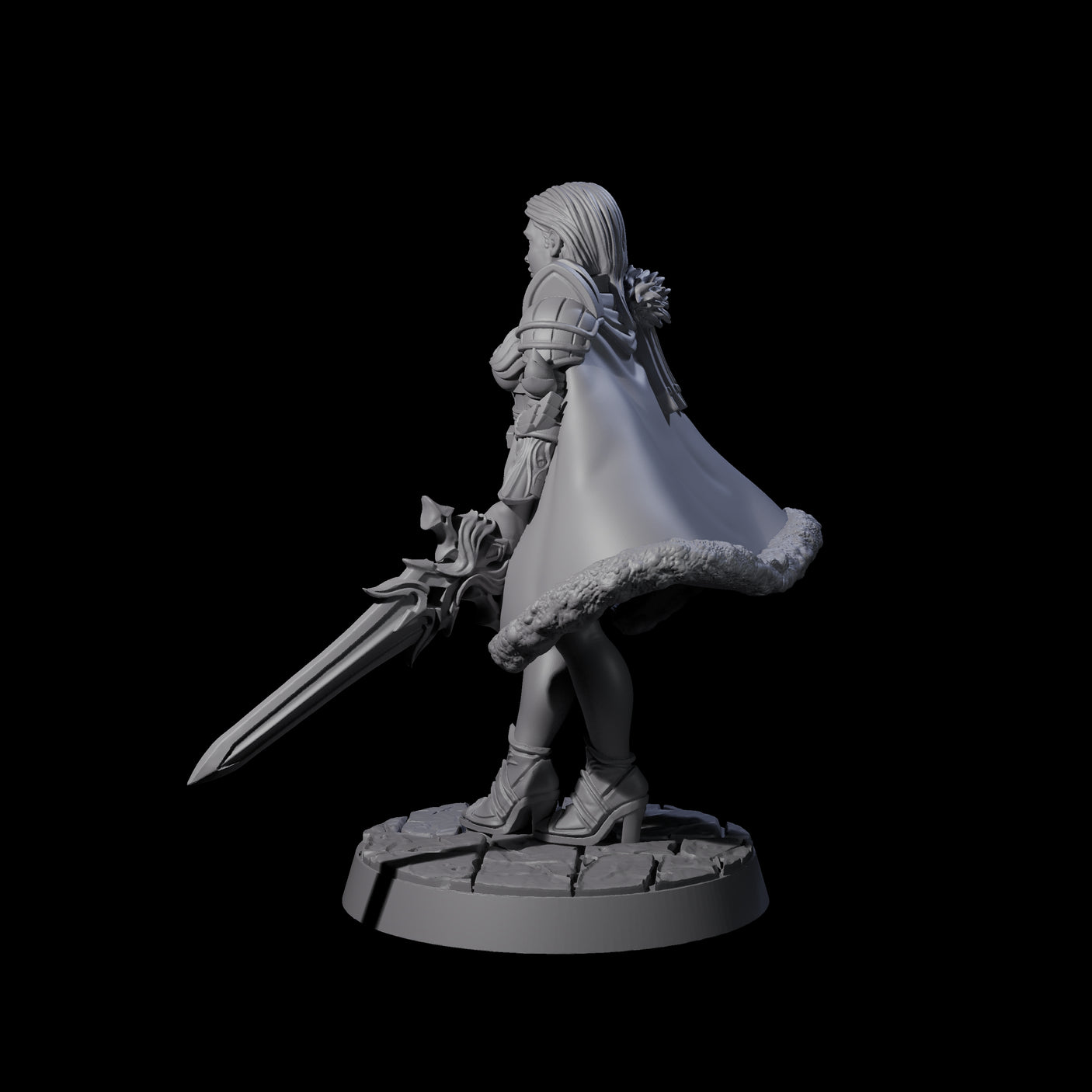Striding Blade Warrior Miniature for Dungeons and Dragons, Pathfinder or other TTRPGs