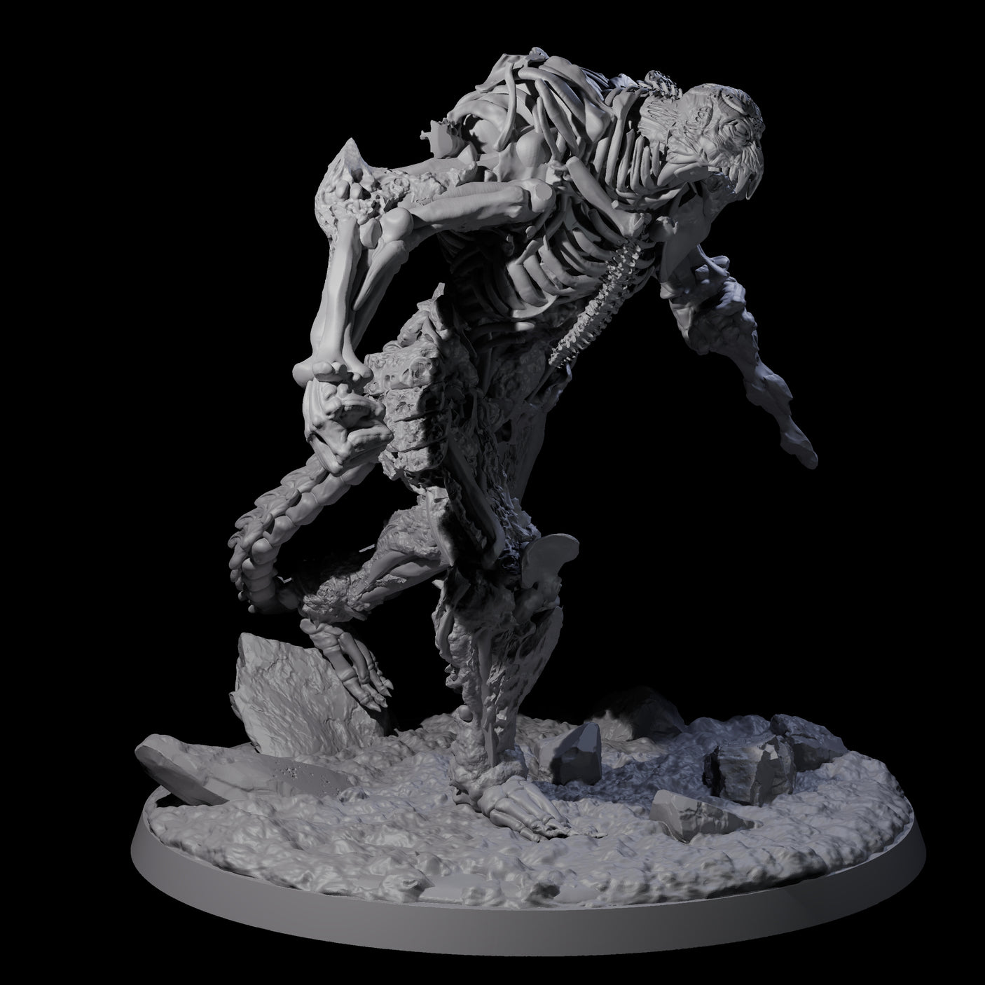 Striding Bone Colossus B Miniature for Dungeons and Dragons, Pathfinder or other TTRPGs