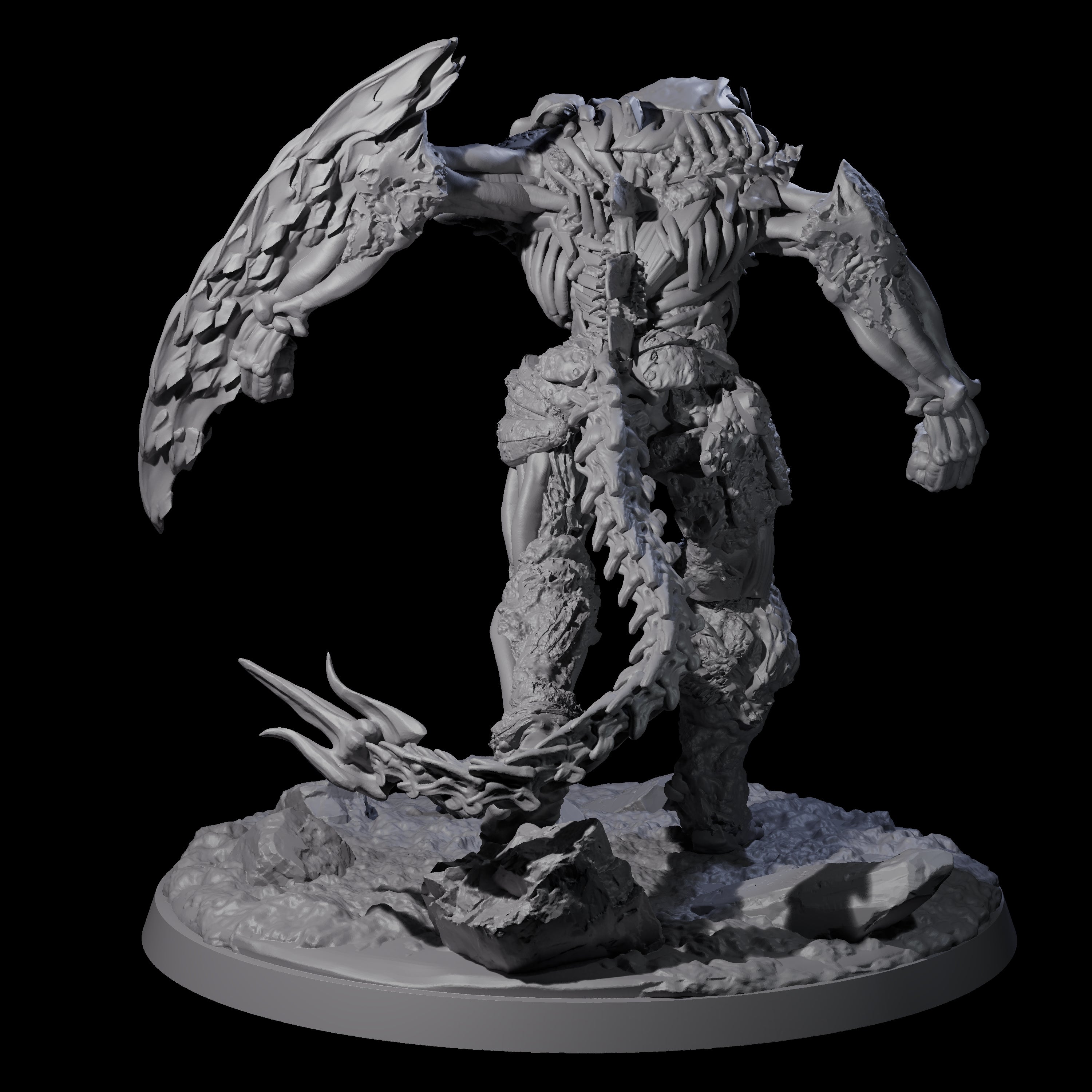 Striding Bone Colossus B Miniature for Dungeons and Dragons, Pathfinder or other TTRPGs