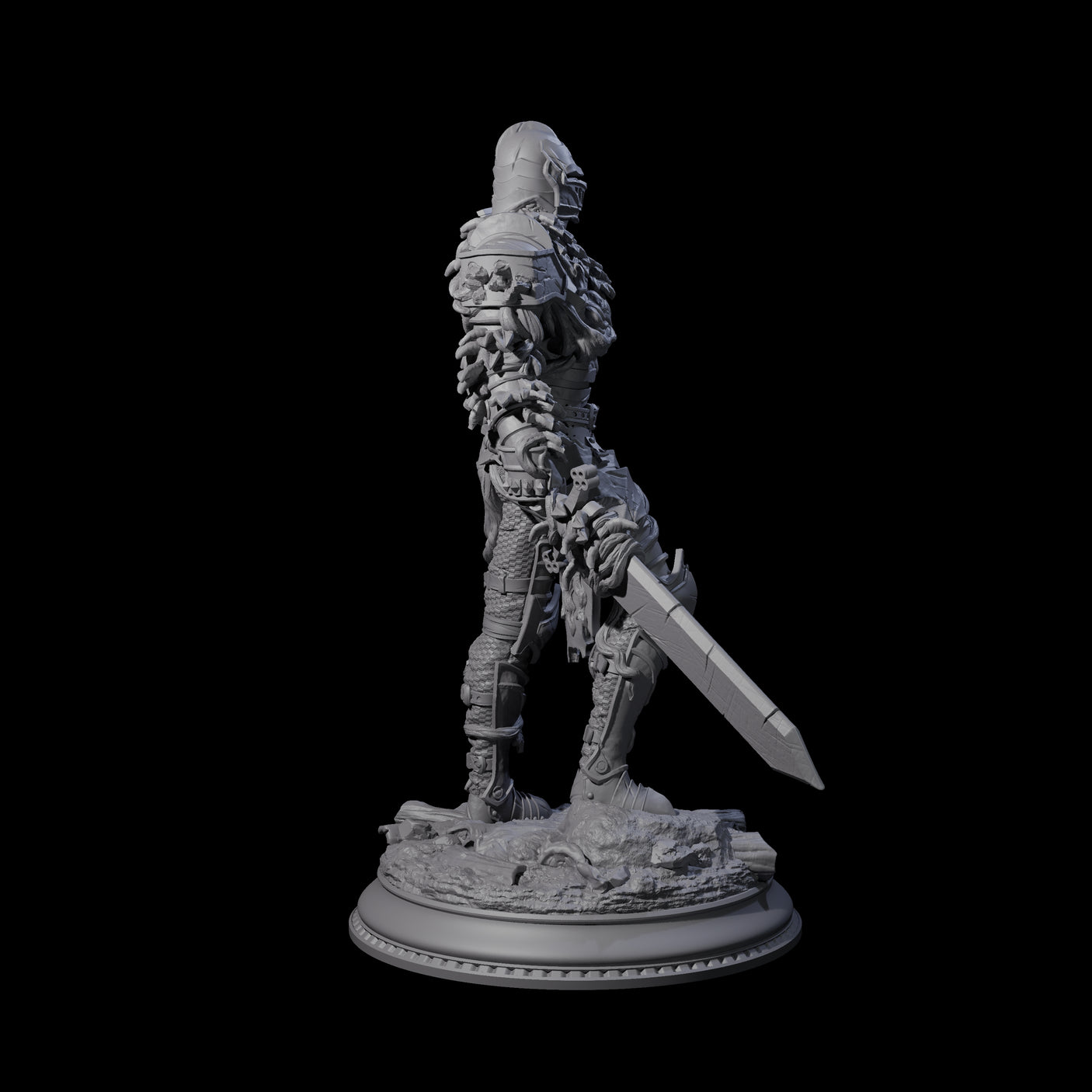 Striding Fae Knight A Miniature for Dungeons and Dragons, Pathfinder or other TTRPGs