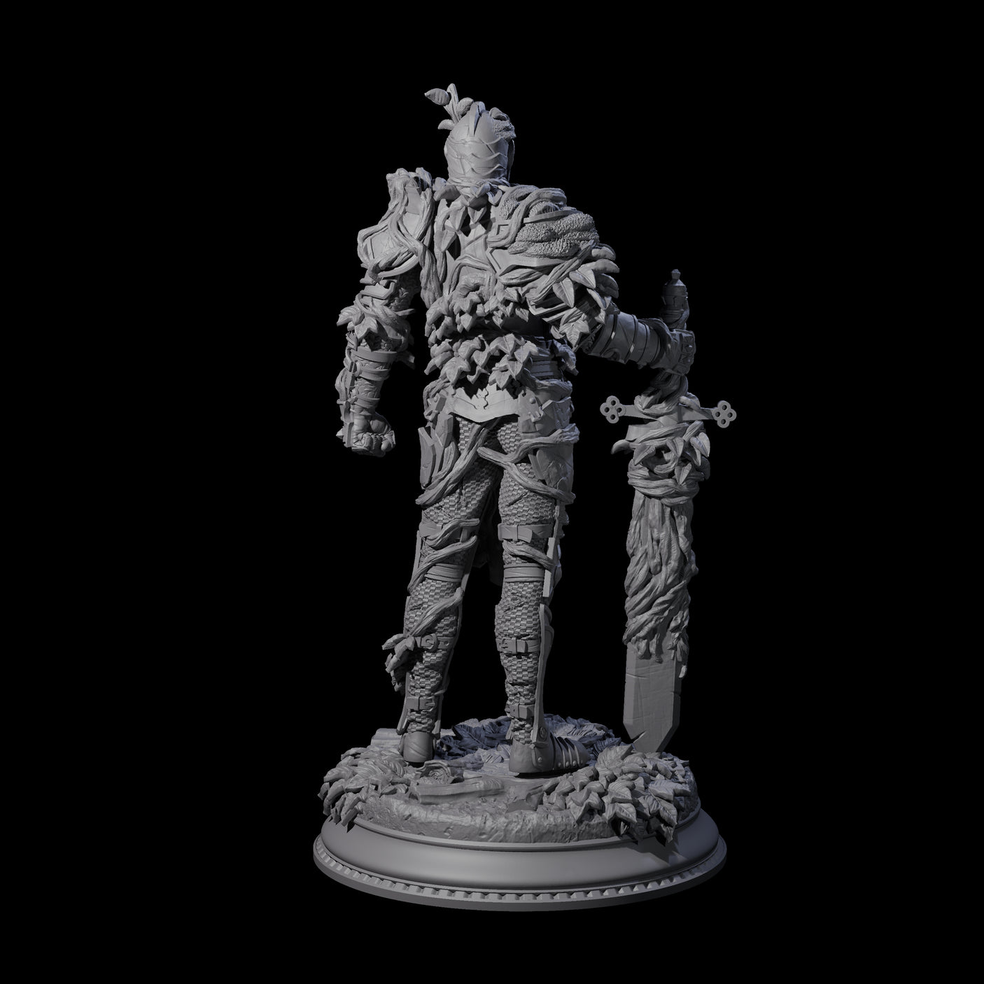 Striding Fae Knight B Miniature for Dungeons and Dragons, Pathfinder or other TTRPGs