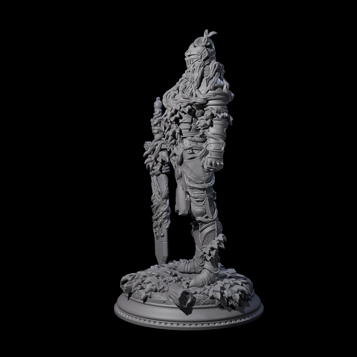 Striding Fae Knight B Miniature for Dungeons and Dragons, Pathfinder or other TTRPGs