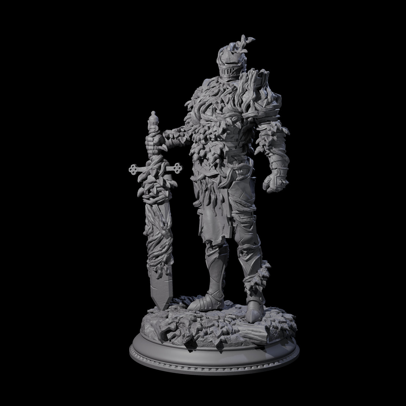 Striding Fae Knight B Miniature for Dungeons and Dragons, Pathfinder or other TTRPGs