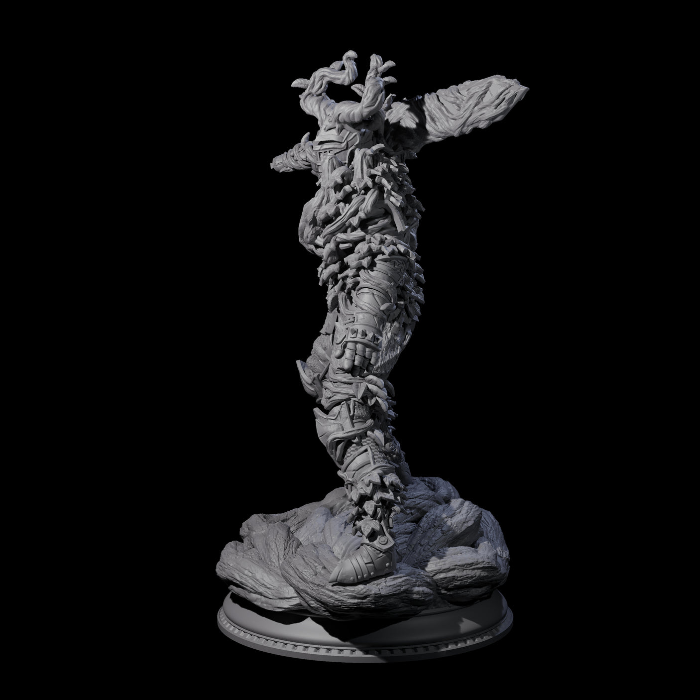 Striding Fae Knight C Miniature for Dungeons and Dragons, Pathfinder or other TTRPGs