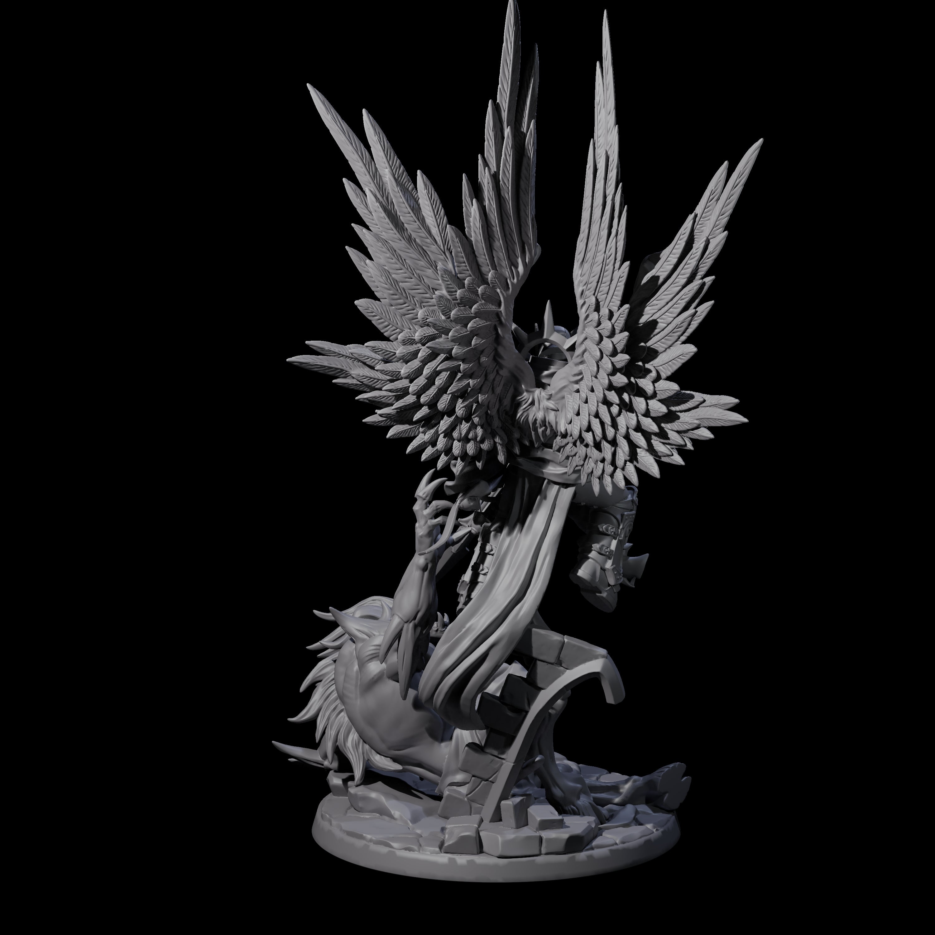 Striking Celestial Solar Miniature for Dungeons and Dragons, Pathfinder or other TTRPGs