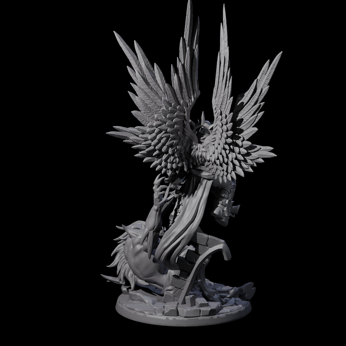 Striking Celestial Solar Miniature for Dungeons and Dragons, Pathfinder or other TTRPGs