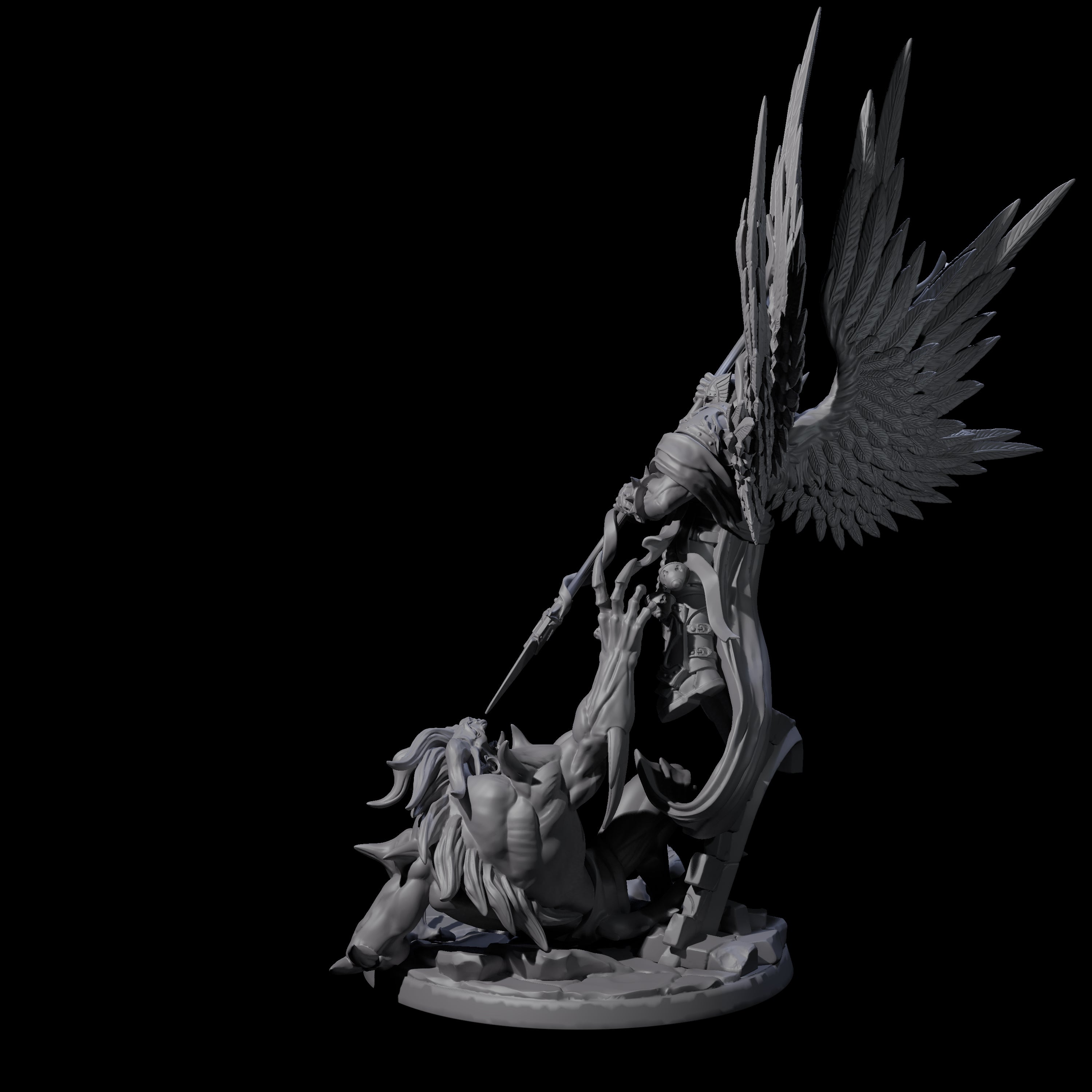 Striking Celestial Solar Miniature for Dungeons and Dragons, Pathfinder or other TTRPGs