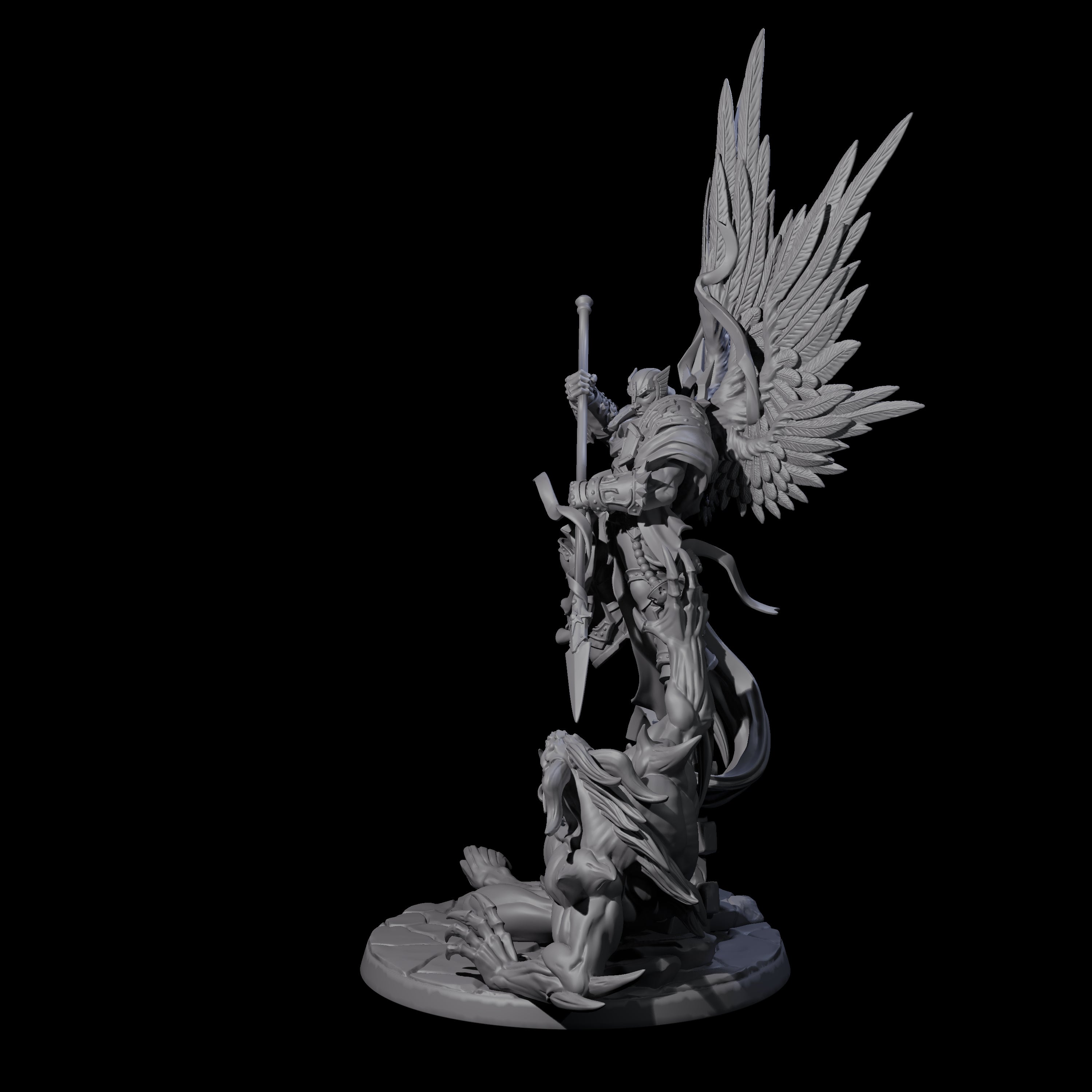 Striking Celestial Solar Miniature for Dungeons and Dragons, Pathfinder or other TTRPGs