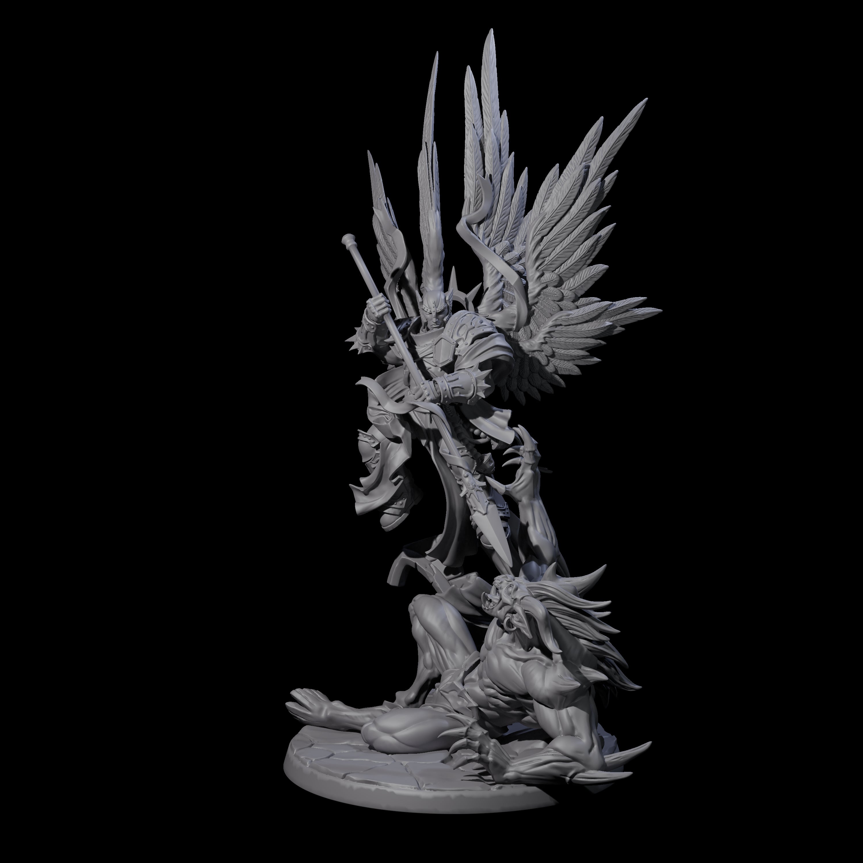 Striking Celestial Solar Miniature for Dungeons and Dragons, Pathfinder or other TTRPGs