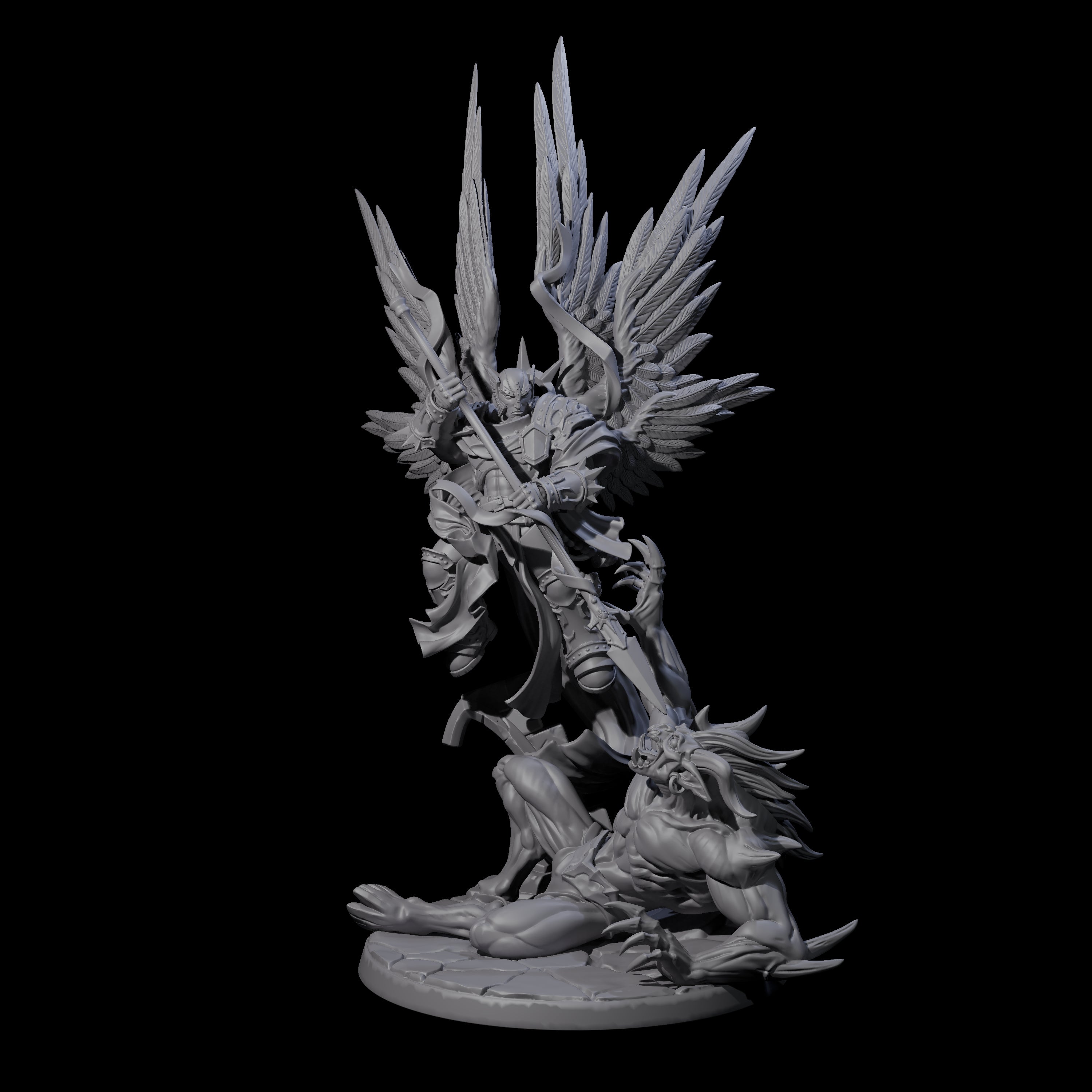 Striking Celestial Solar Miniature for Dungeons and Dragons, Pathfinder or other TTRPGs