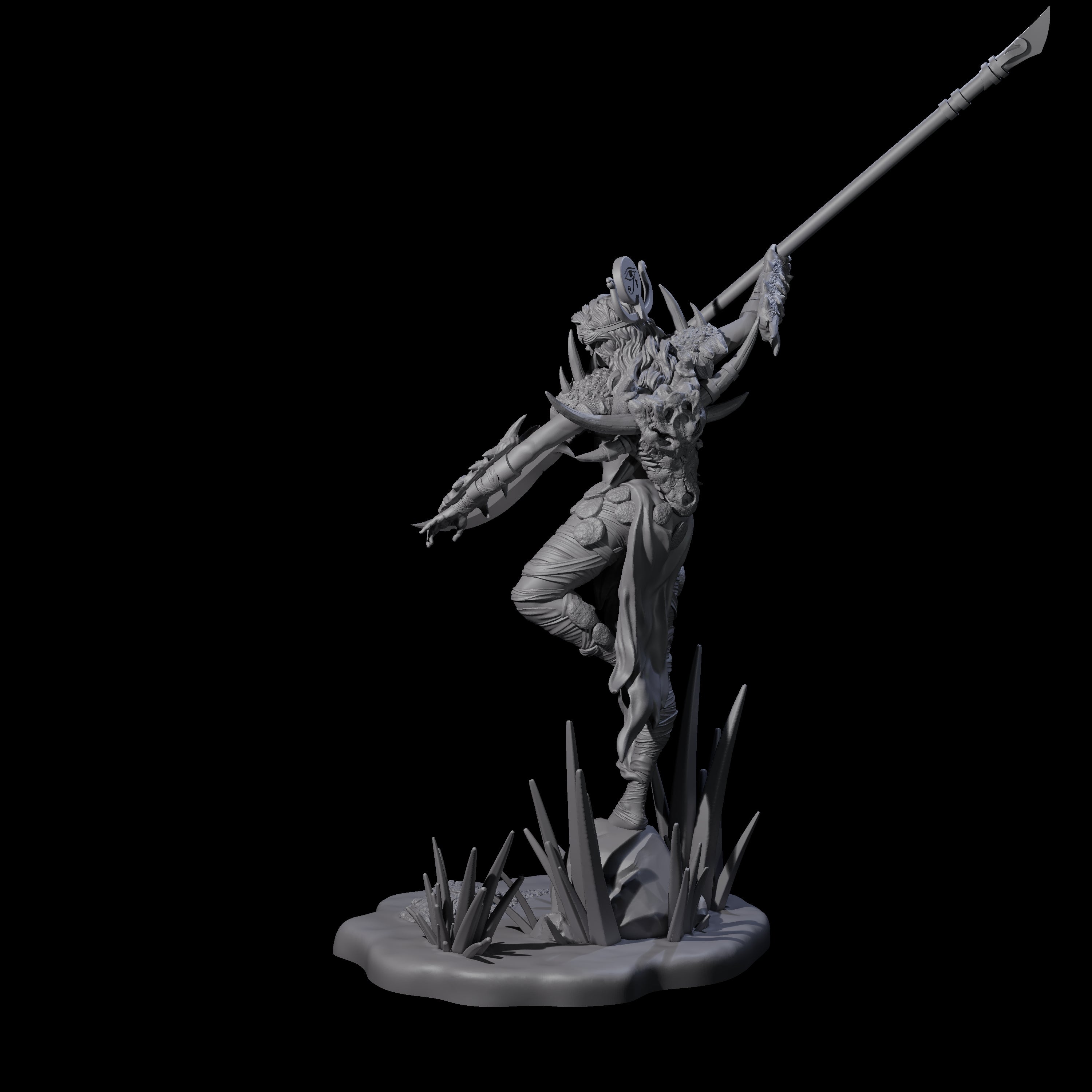 Striking Death Hunter Miniature for Dungeons and Dragons, Pathfinder or other TTRPGs