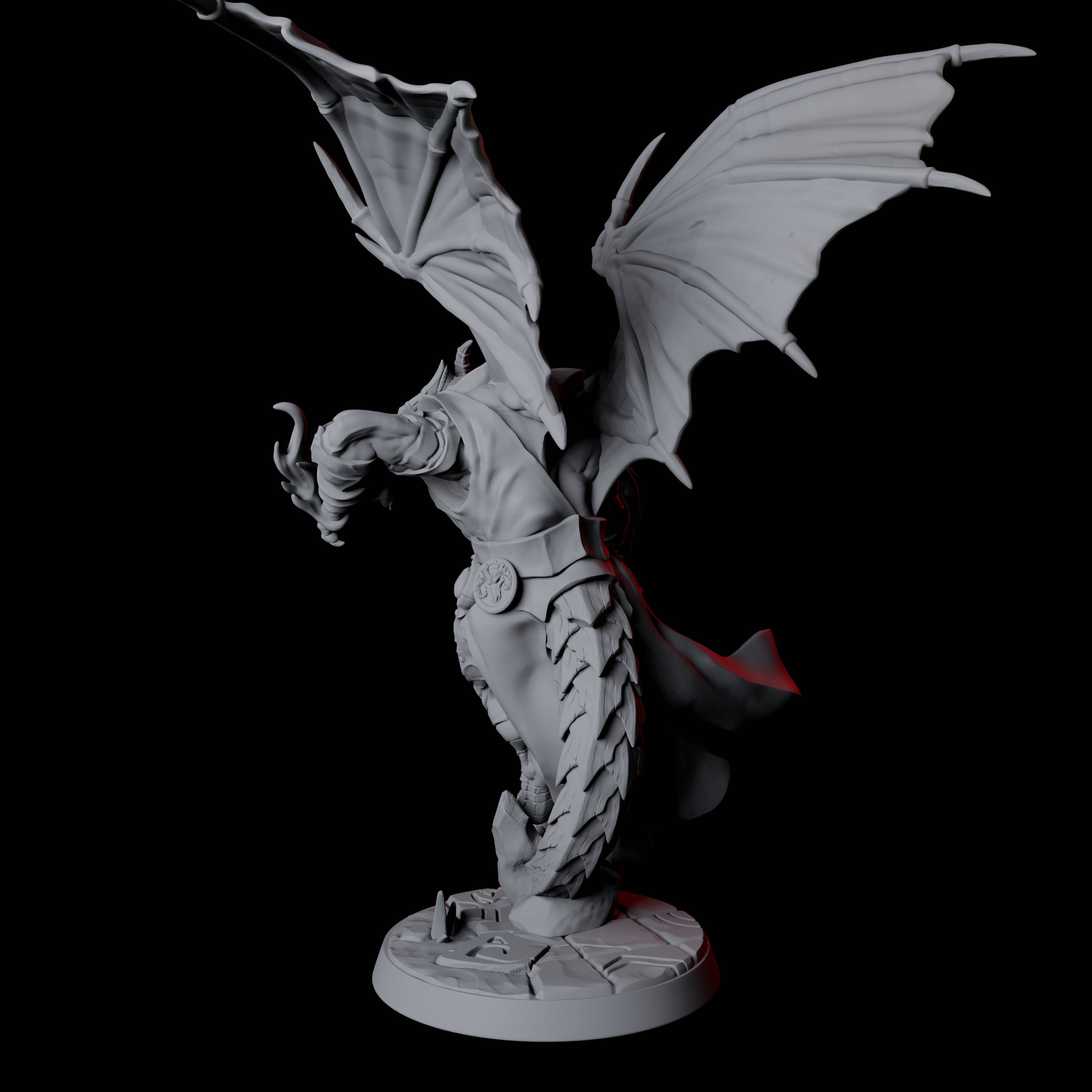 Striking Dragonborn Mage Miniature for Dungeons and Dragons, Pathfinder or other TTRPGs