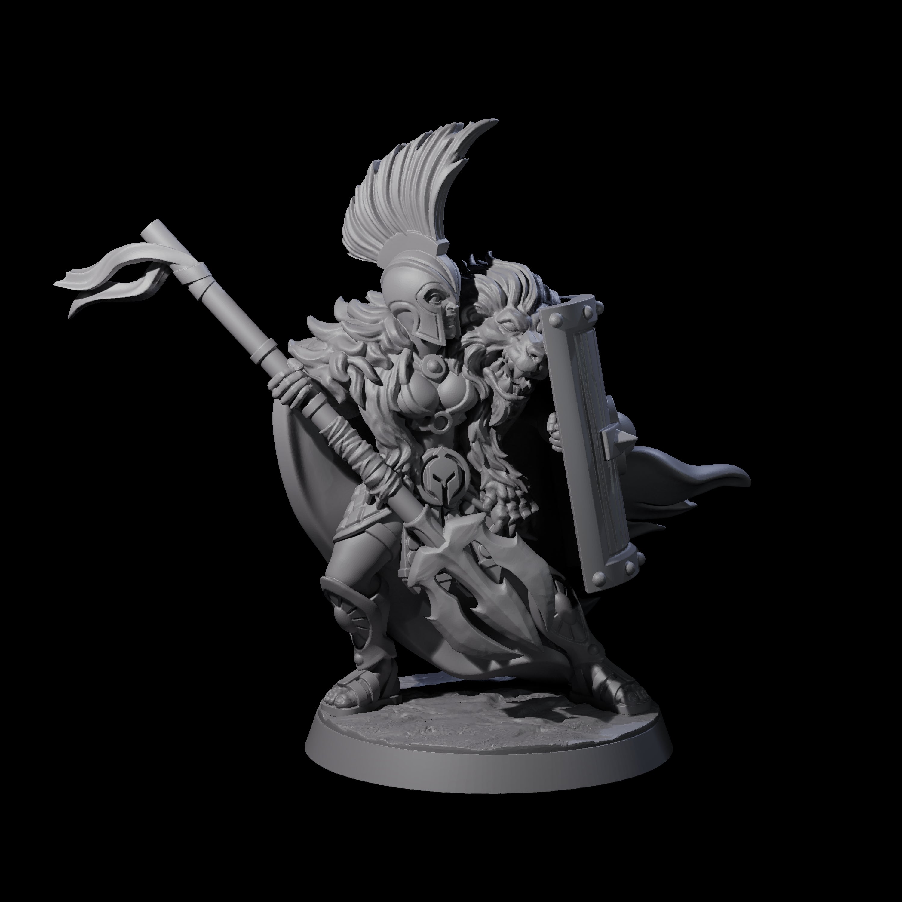 Striking Gladiator Miniature for Dungeons and Dragons, Pathfinder or other TTRPGs
