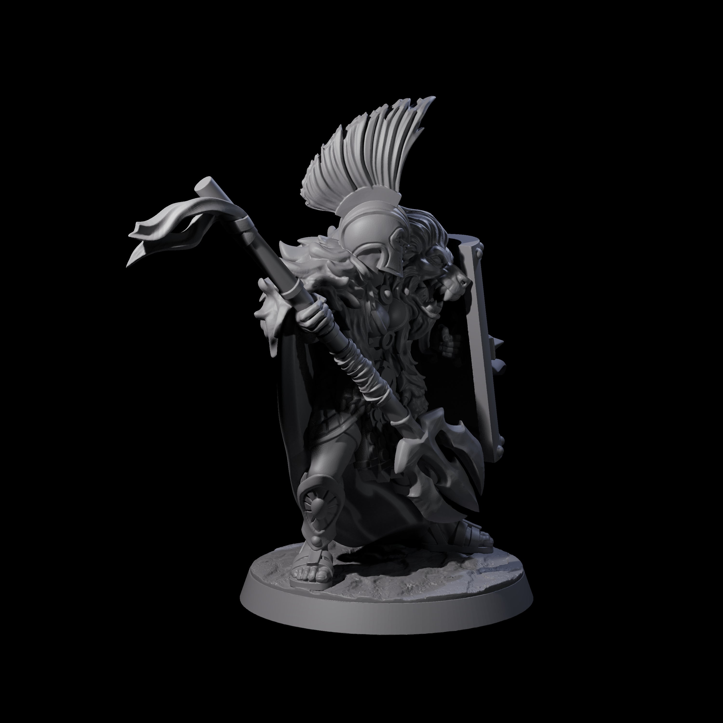 Striking Gladiator Miniature for Dungeons and Dragons, Pathfinder or other TTRPGs