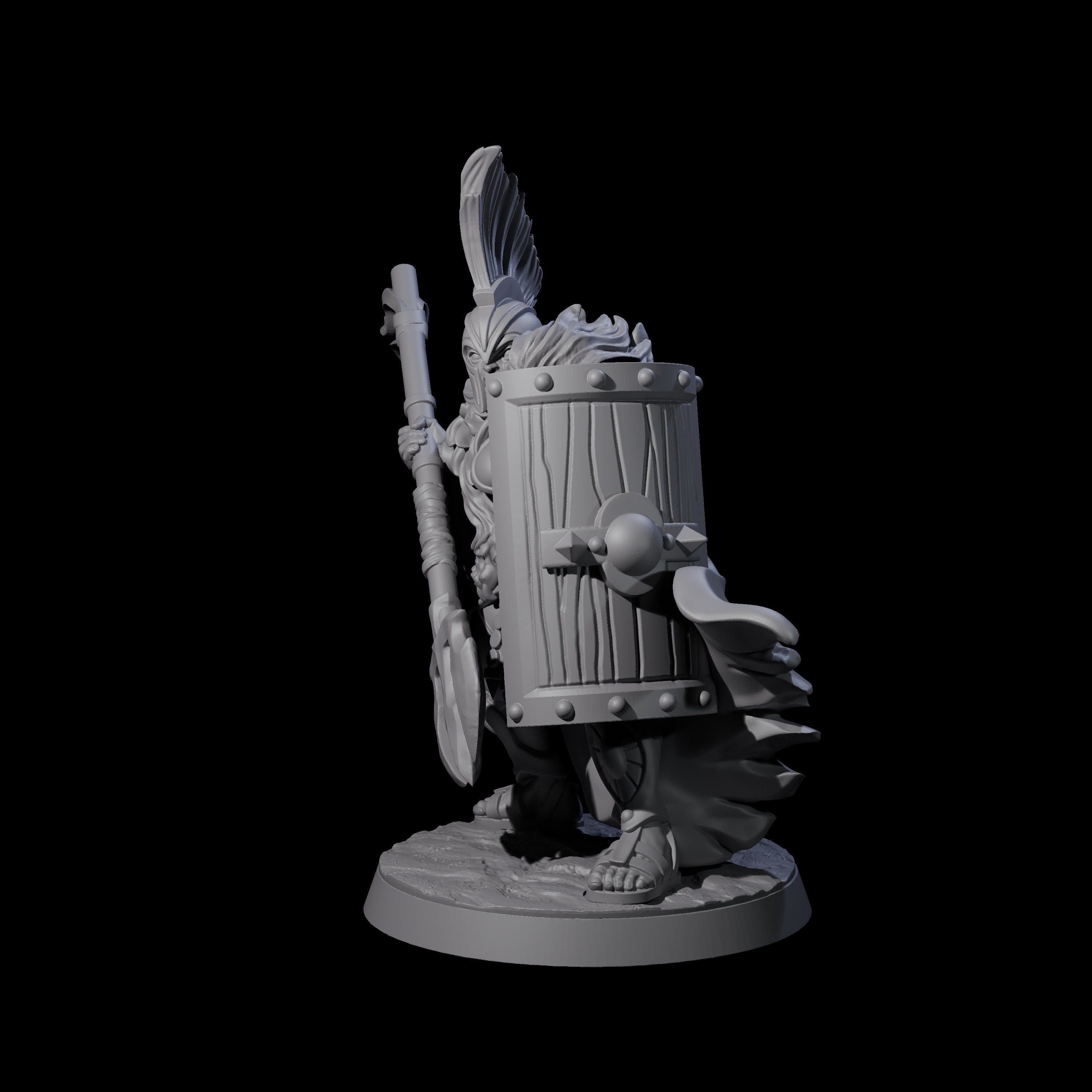 Striking Gladiator Miniature for Dungeons and Dragons, Pathfinder or other TTRPGs