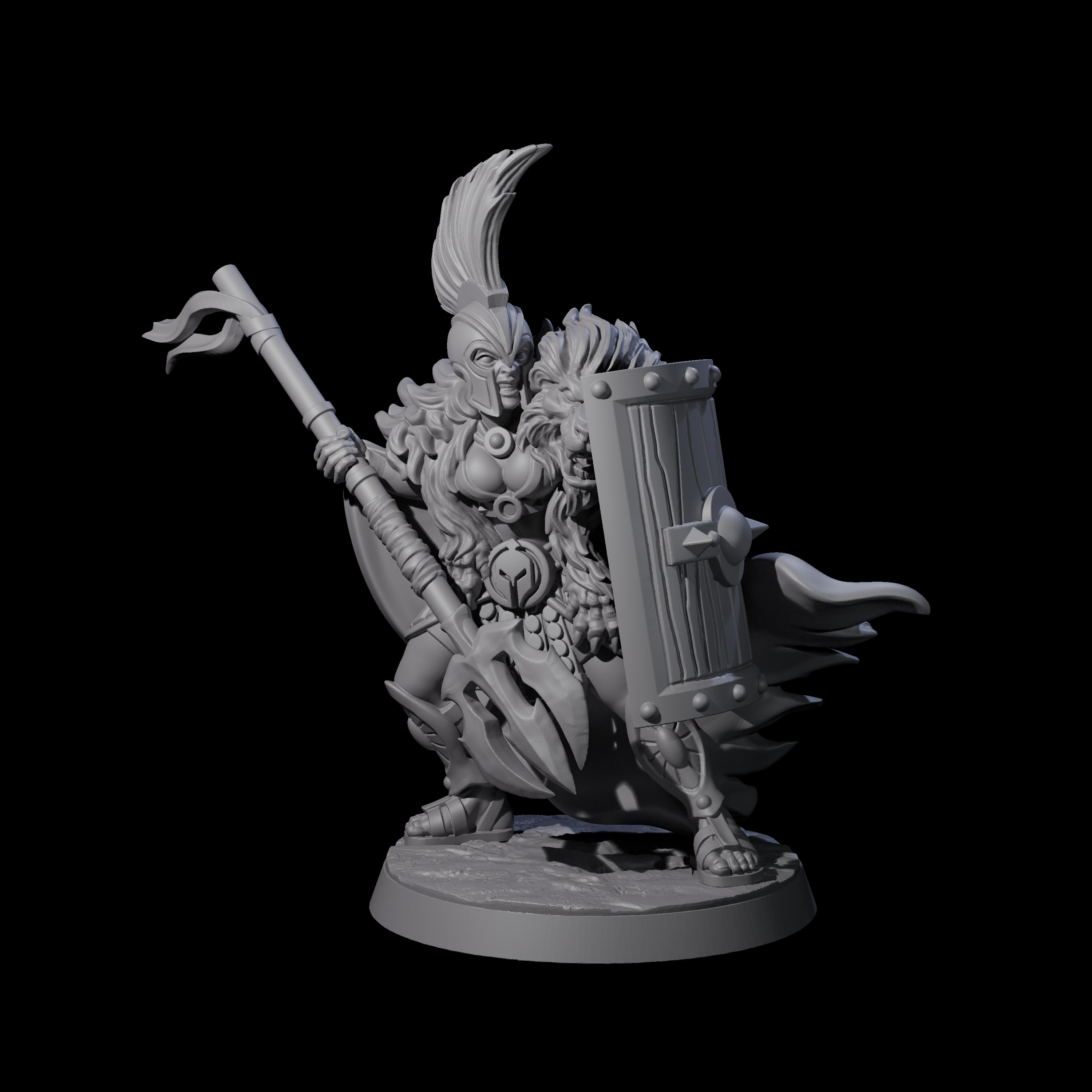 Striking Gladiator Miniature for Dungeons and Dragons, Pathfinder or other TTRPGs