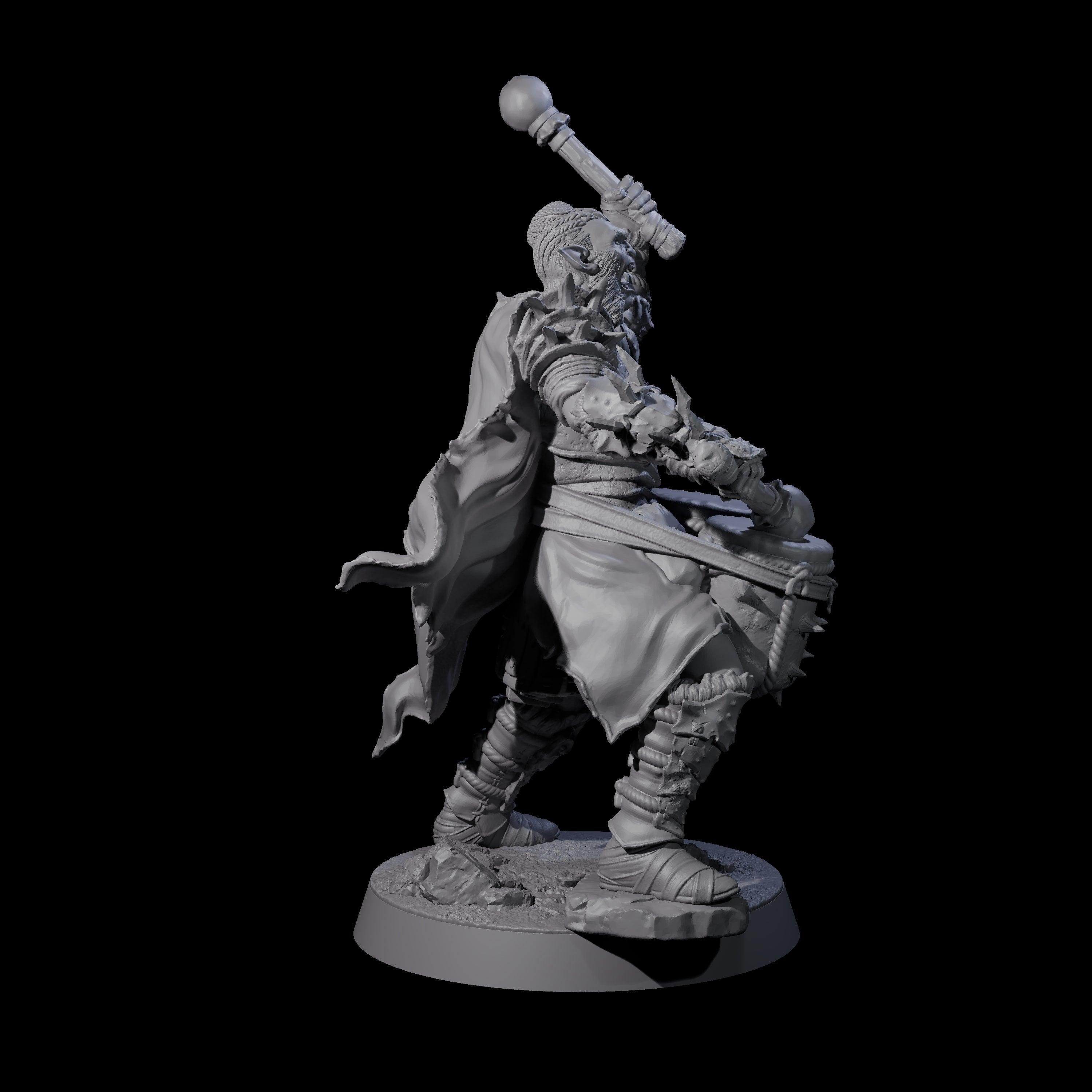 Striking Hobgoblin Drummer Miniature for Dungeons and Dragons, Pathfinder or other TTRPGs
