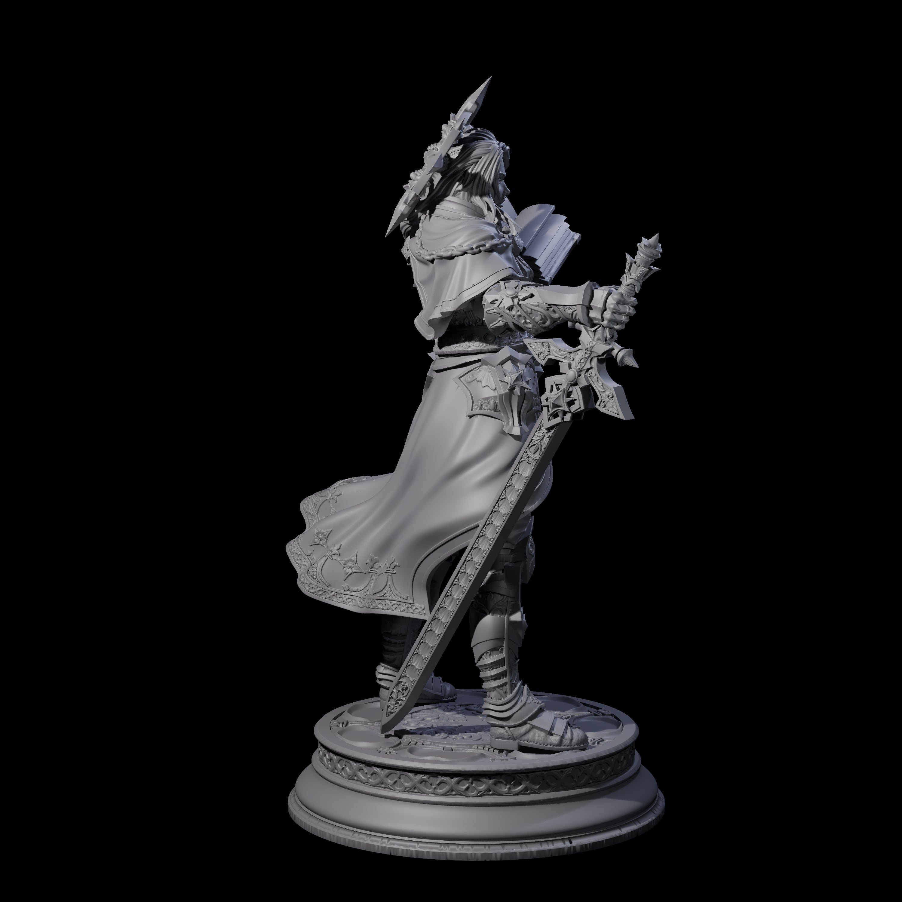 Striking Holy Cleric Miniature for Dungeons and Dragons, Pathfinder or other TTRPGs