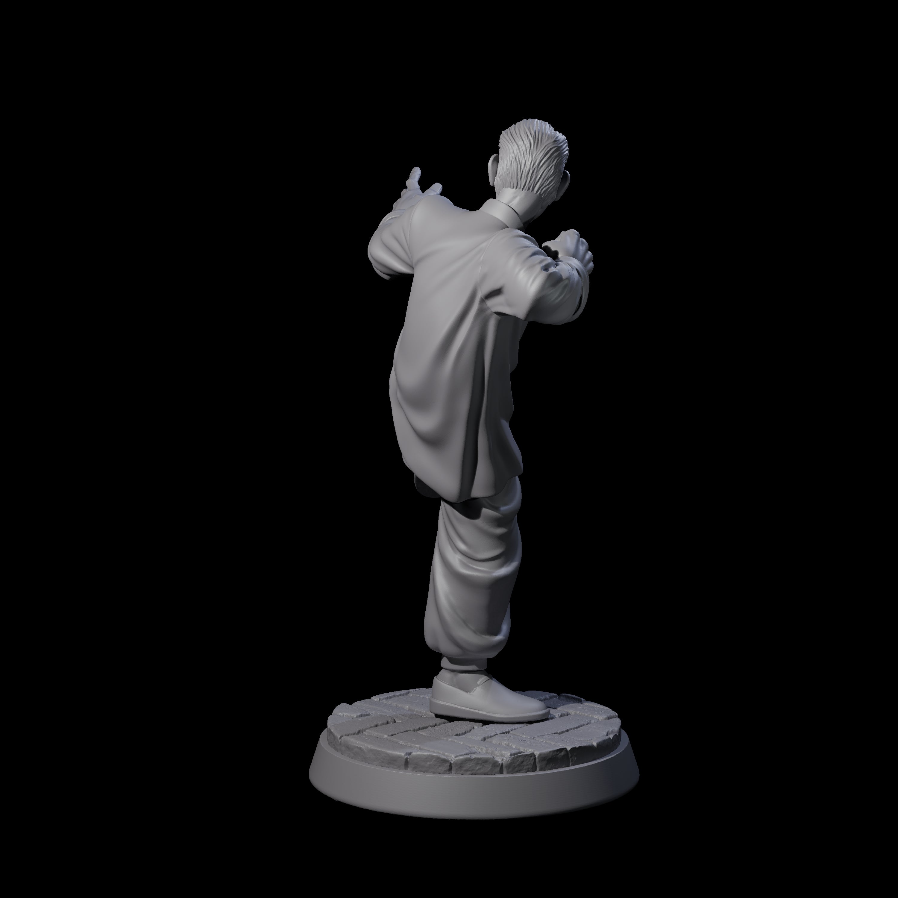 Striking Kung Fu Master Miniature for Dungeons and Dragons, Pathfinder or other TTRPGs