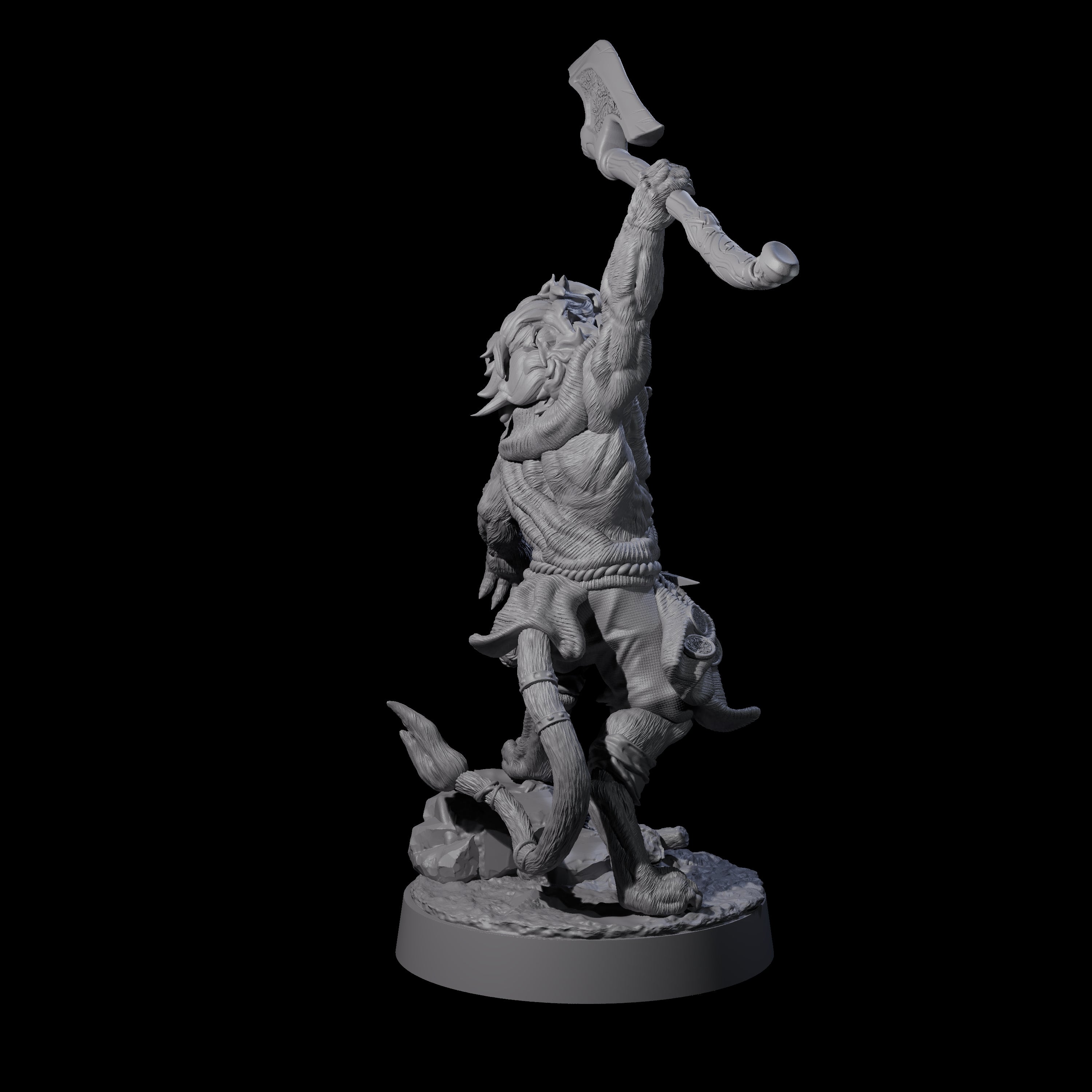 Striking Leonin Warblade D Miniature for Dungeons and Dragons, Pathfinder or other TTRPGs