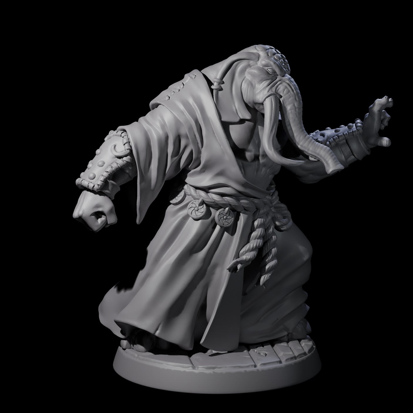 Striking Loxodon Monk A Miniature for Dungeons and Dragons, Pathfinder or other TTRPGs