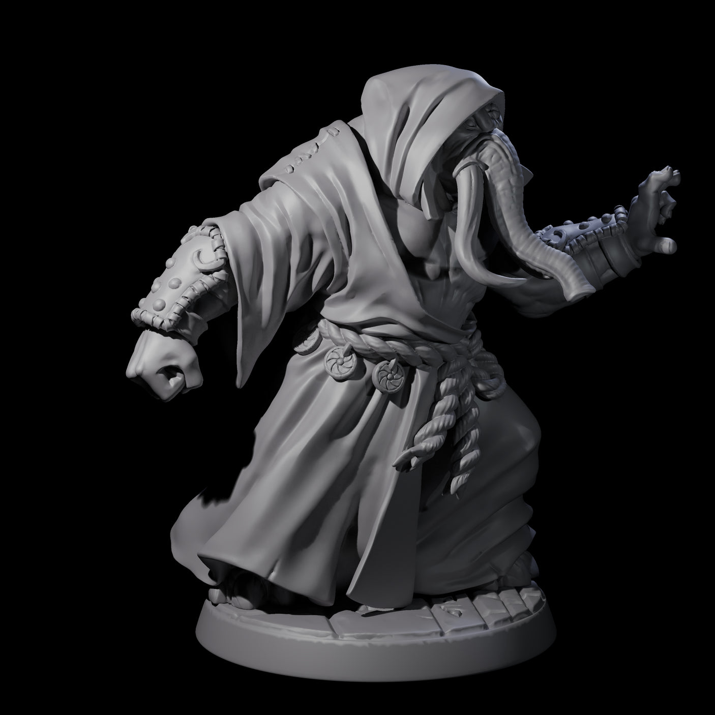 Striking Loxodon Monk A Miniature for Dungeons and Dragons, Pathfinder or other TTRPGs