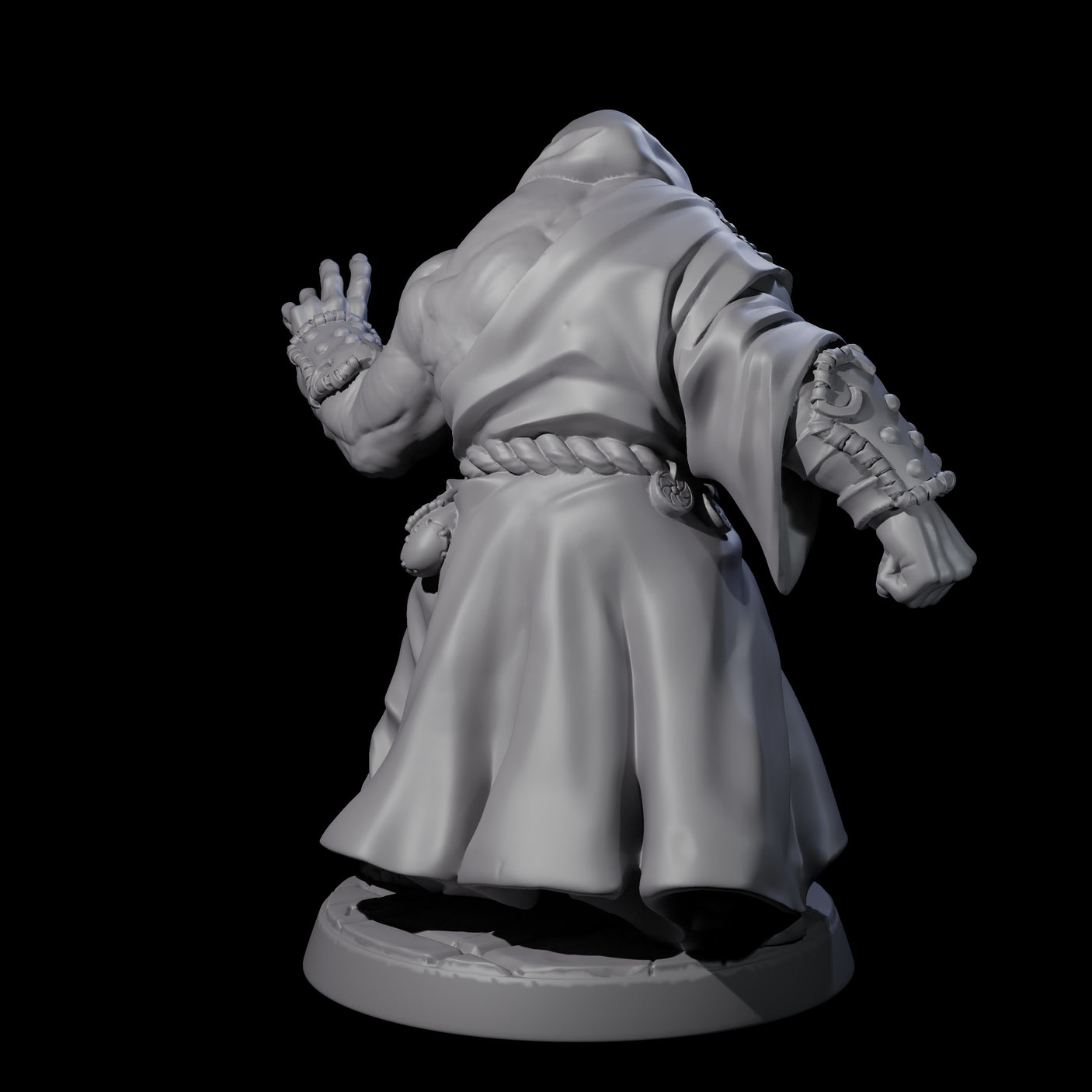 Striking Loxodon Monk A Miniature for Dungeons and Dragons, Pathfinder or other TTRPGs