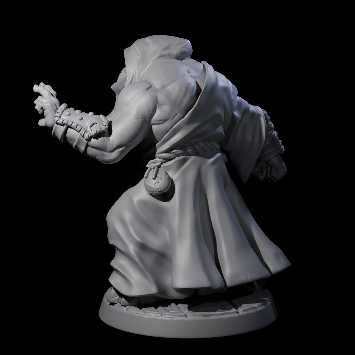 Striking Loxodon Monk A Miniature for Dungeons and Dragons, Pathfinder or other TTRPGs