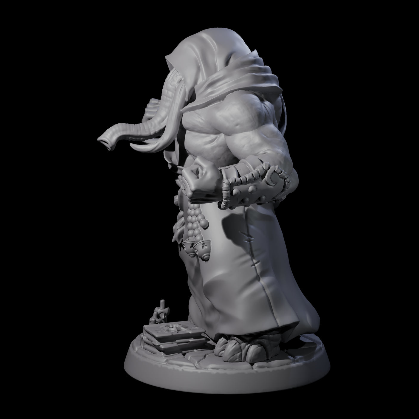 Striking Loxodon Monk B Miniature for Dungeons and Dragons, Pathfinder or other TTRPGs