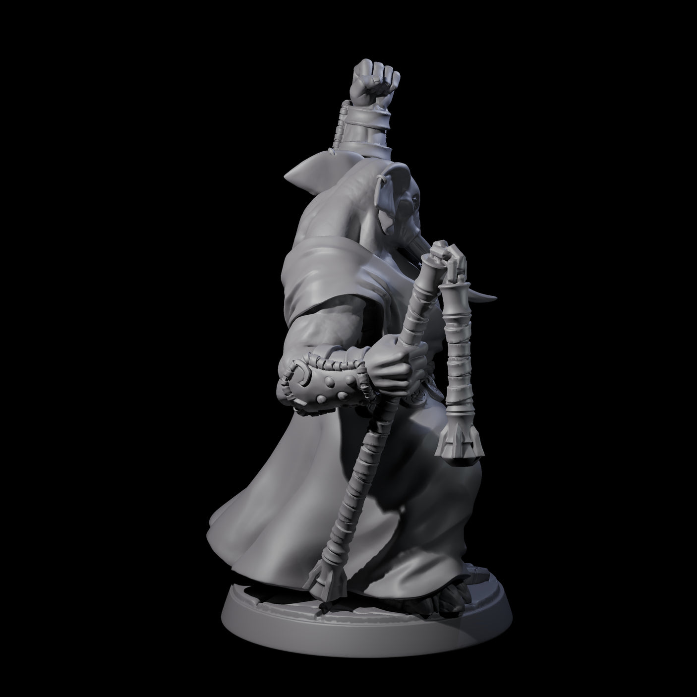 Striking Loxodon Monk C Miniature for Dungeons and Dragons, Pathfinder or other TTRPGs