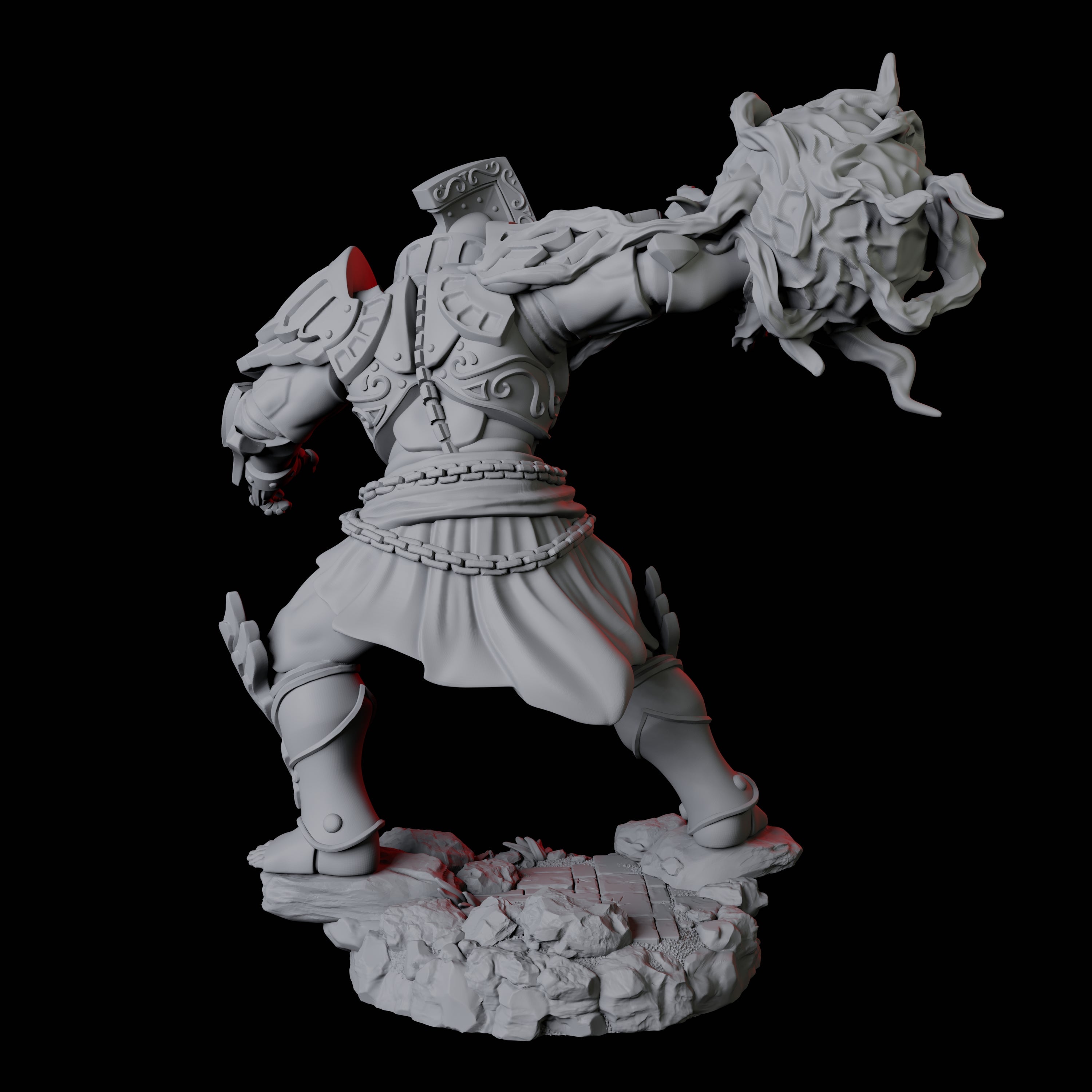 Striking Paladin Miniature for Dungeons and Dragons, Pathfinder or other TTRPGs