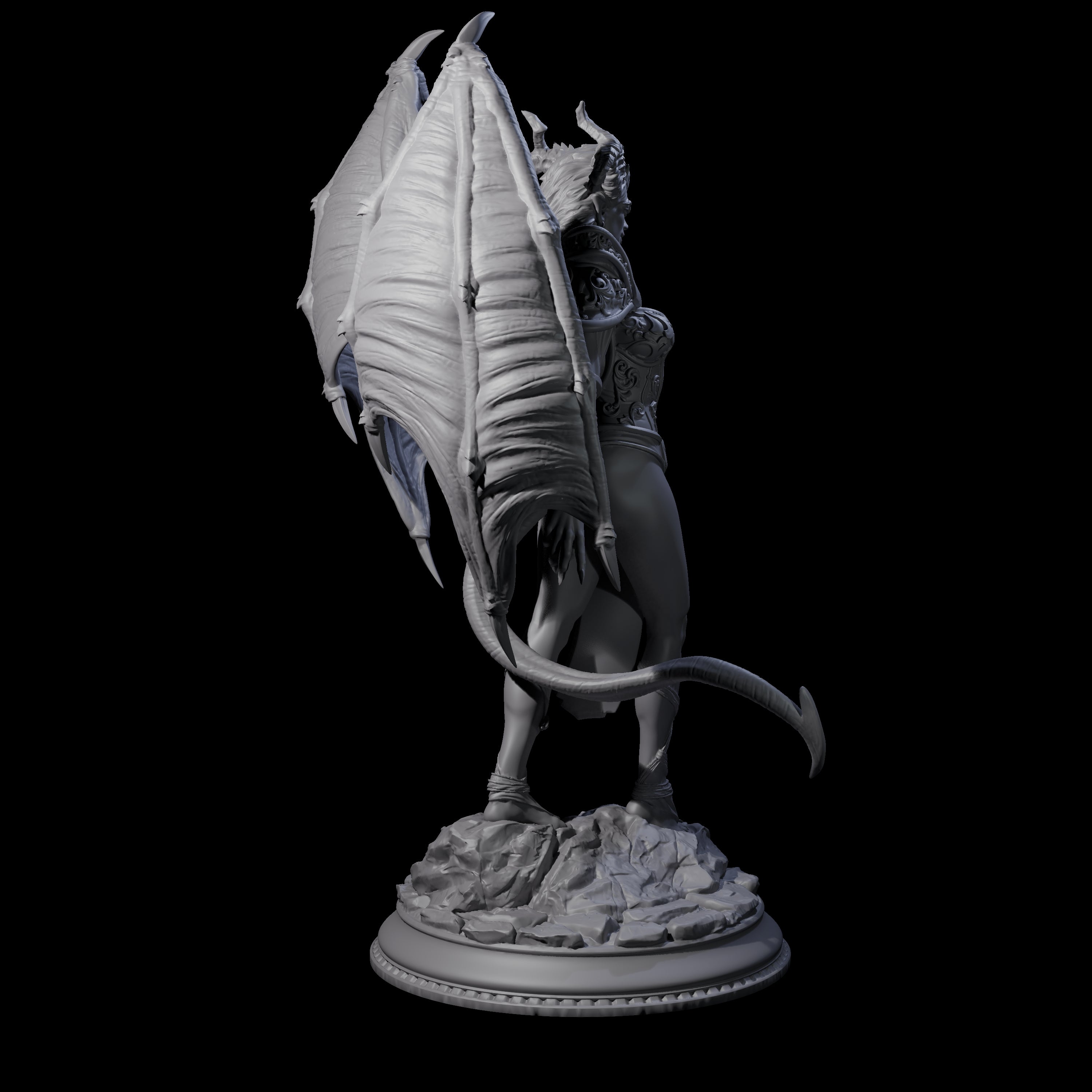 Striking Succubus Miniature for Dungeons and Dragons, Pathfinder or other TTRPGs