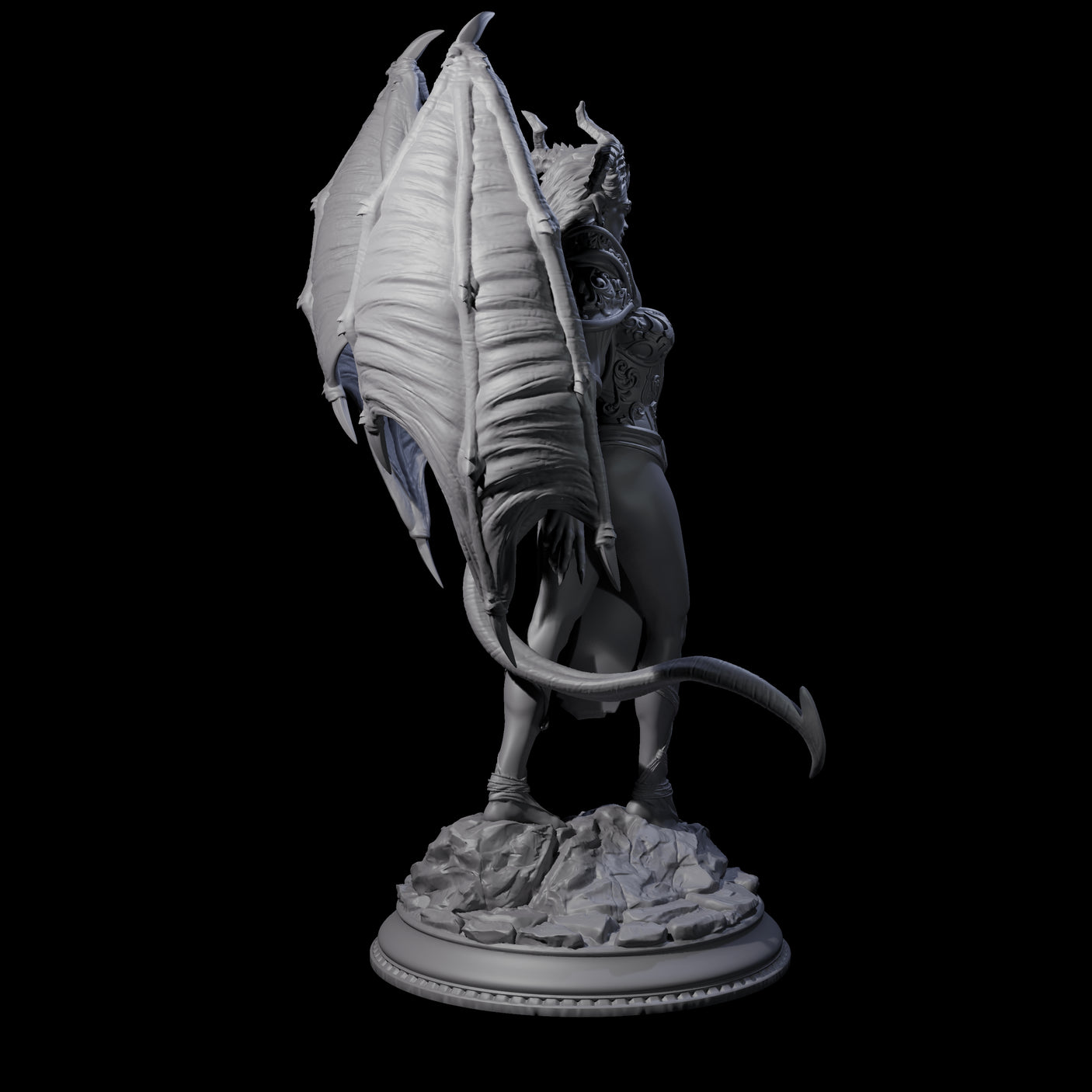 Striking Succubus Miniature for Dungeons and Dragons, Pathfinder or other TTRPGs