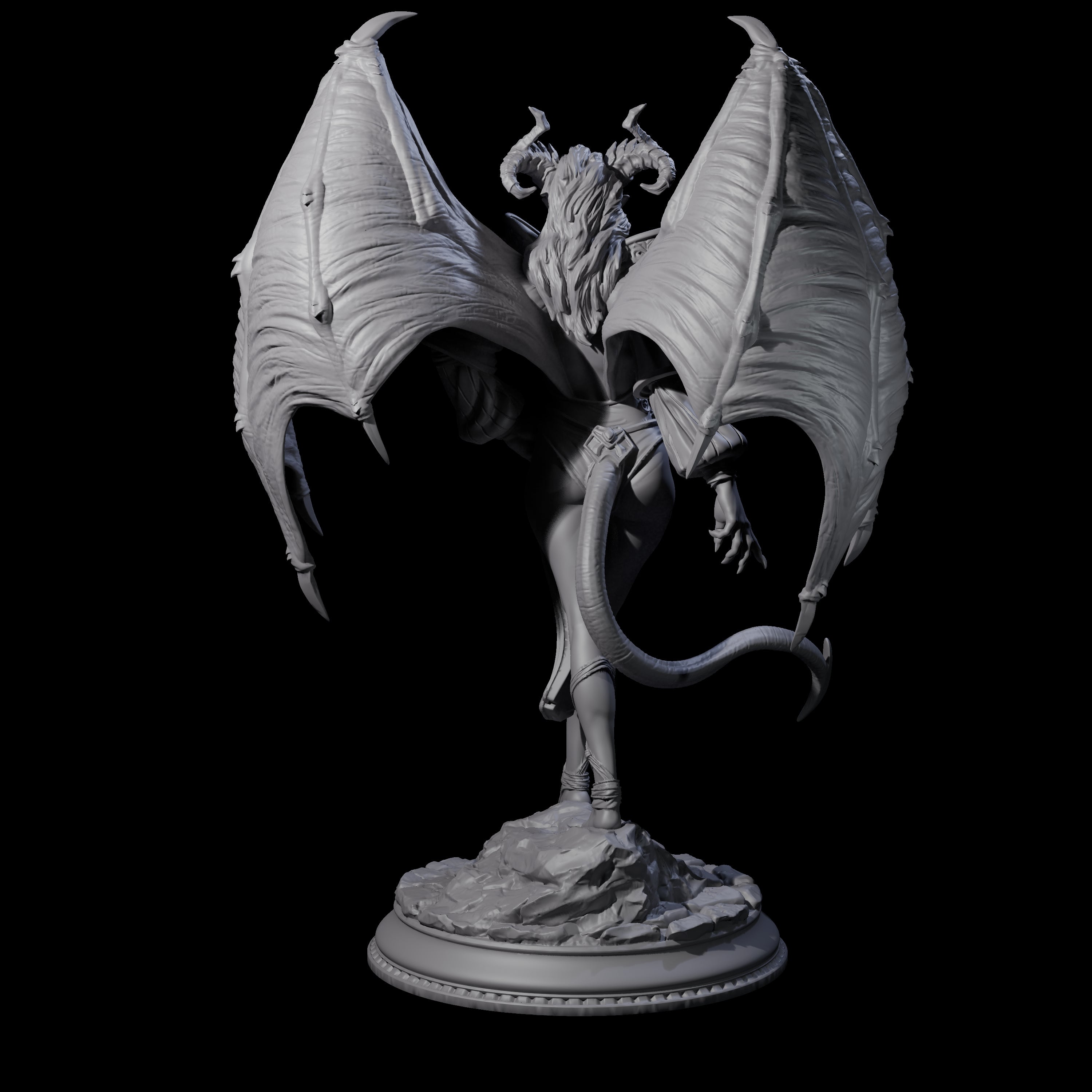 Striking Succubus Miniature for Dungeons and Dragons, Pathfinder or other TTRPGs