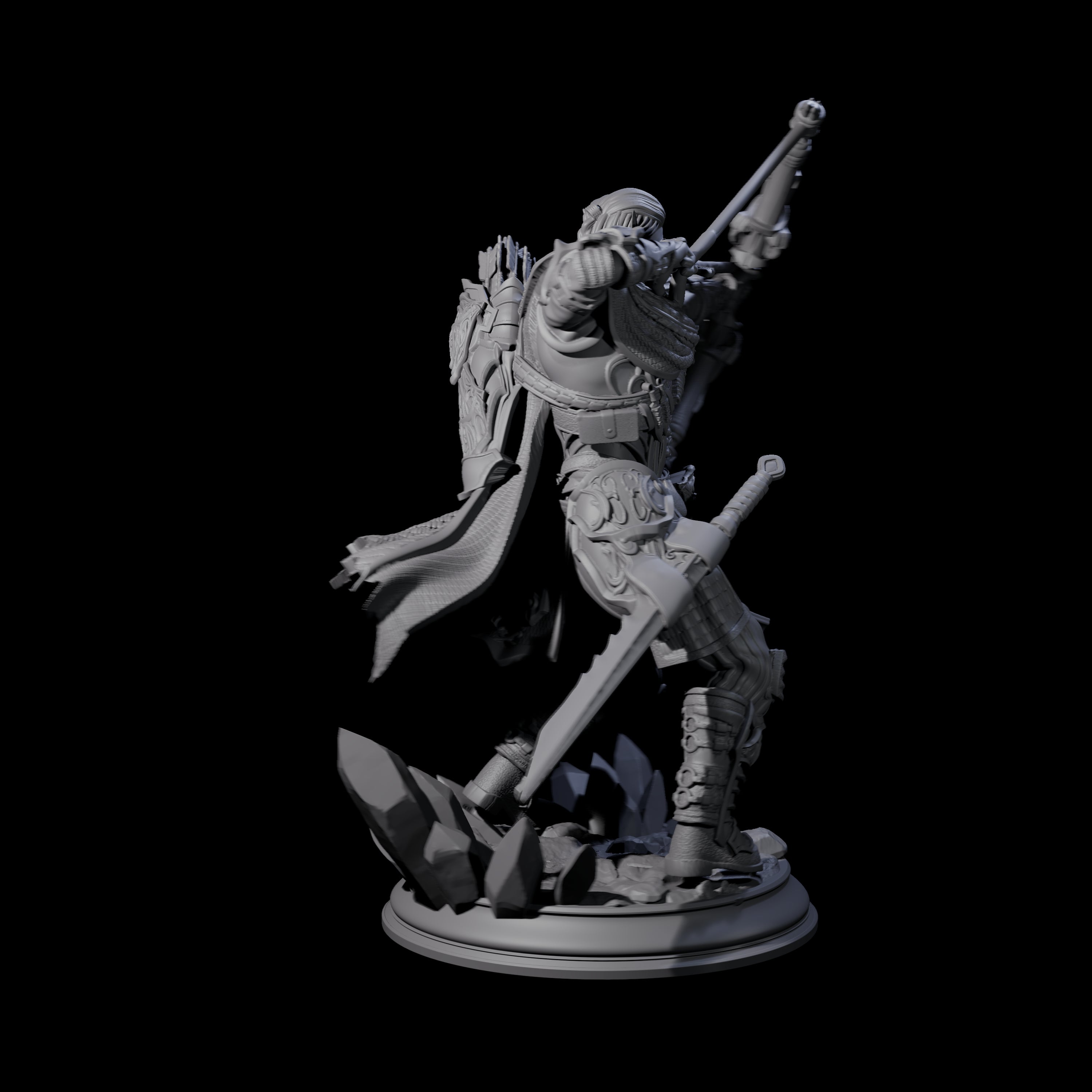 Striking Wood Elf Archer Miniature for Dungeons and Dragons, Pathfinder or other TTRPGs