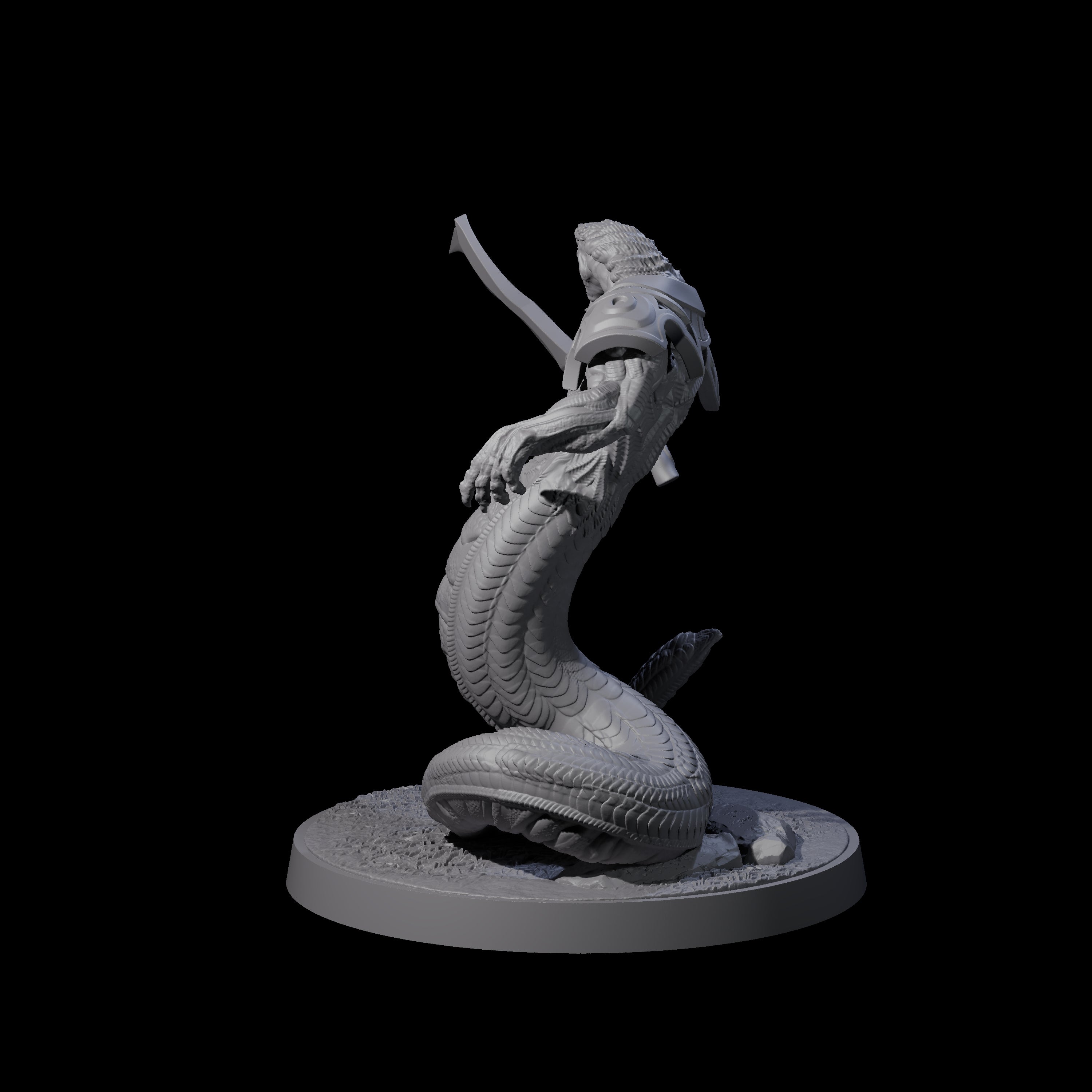 Striking Yuan-ti Abomination A Miniature for Dungeons and Dragons, Pathfinder or other TTRPGs