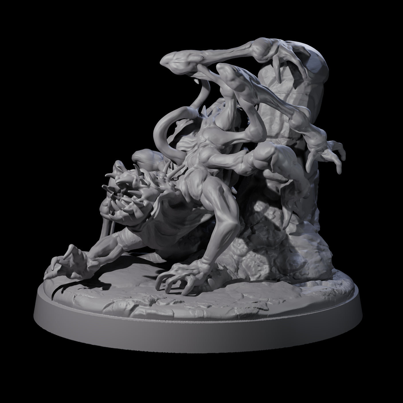 Stringy Voidspawn C Miniature for Dungeons and Dragons, Pathfinder or other TTRPGs
